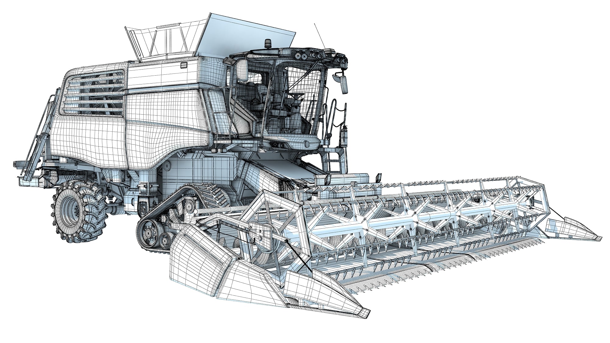 Tracked Combine Harvester