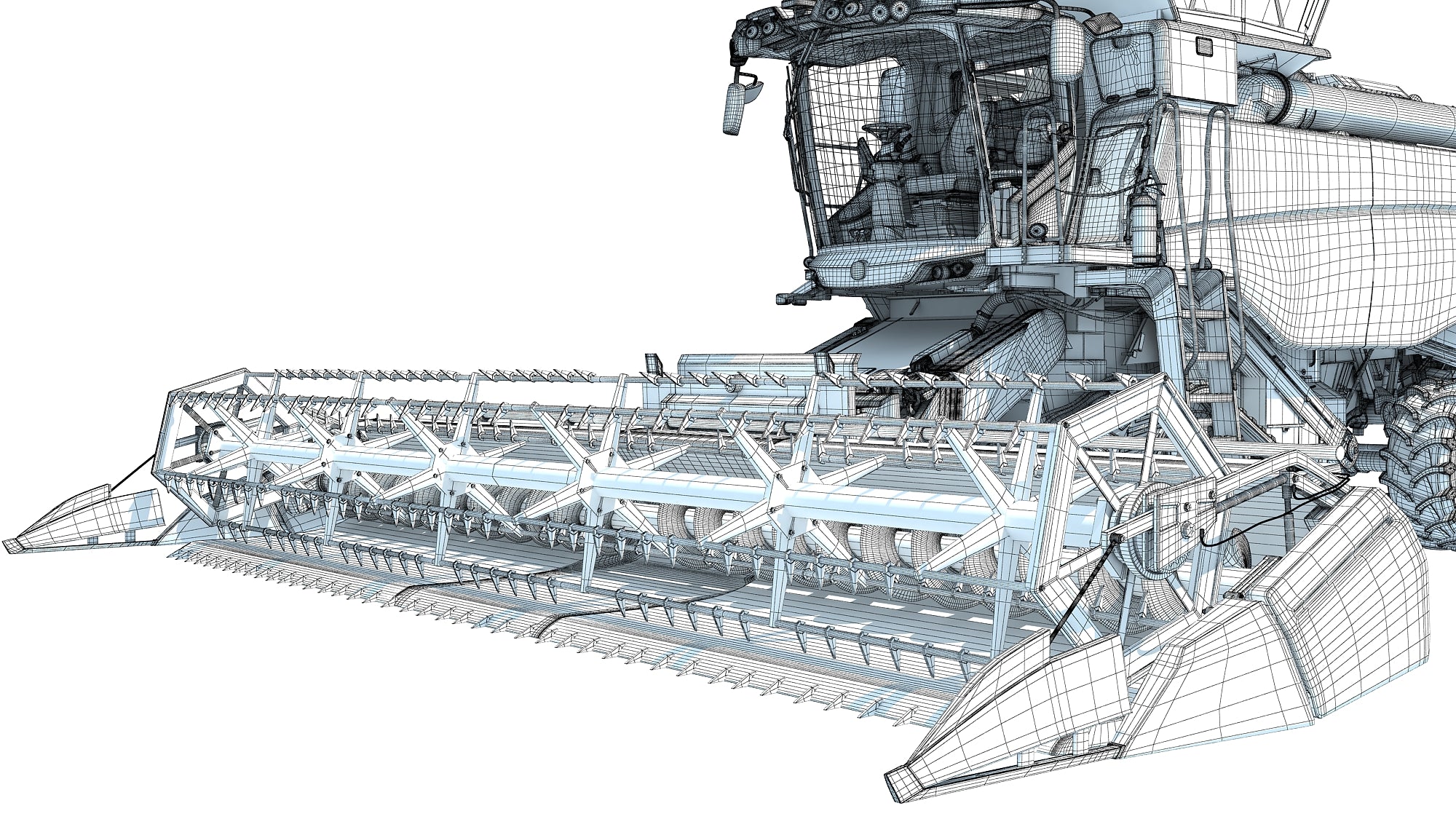 Tracked Combine Harvester