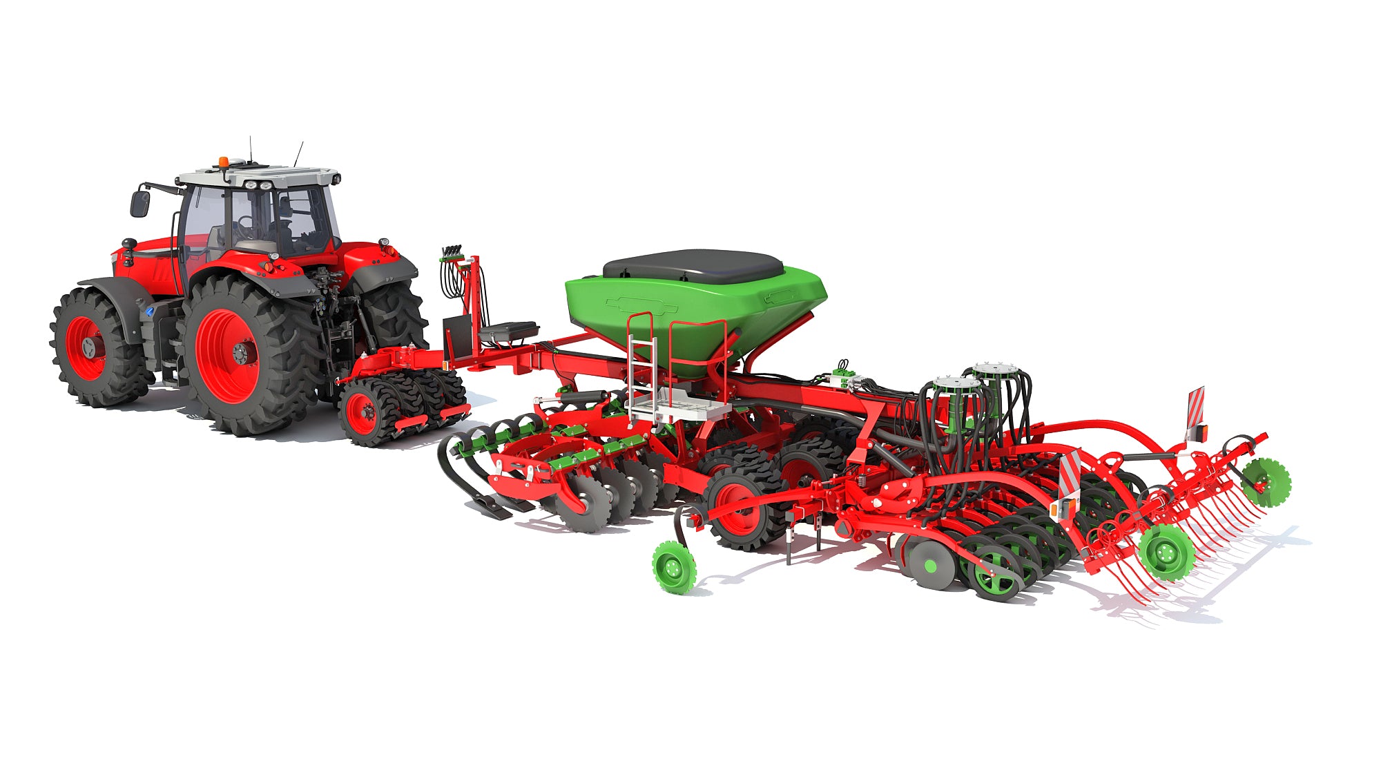 Tractor with Seed Drill