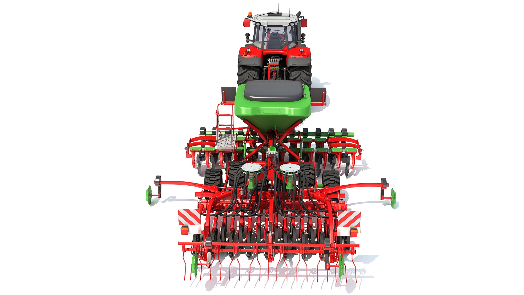 Tractor with Seed Drill