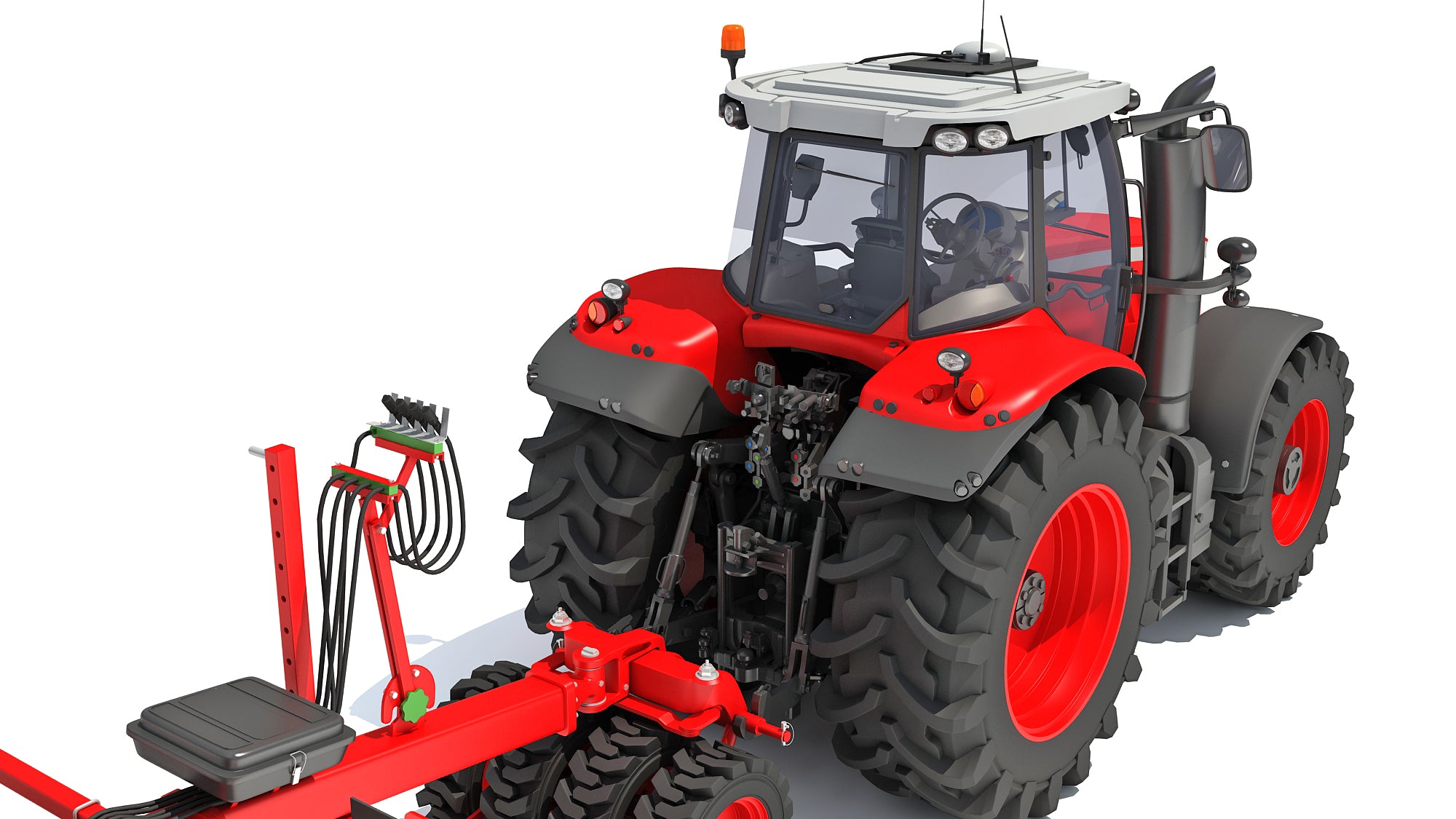 Tractor with Seed Drill