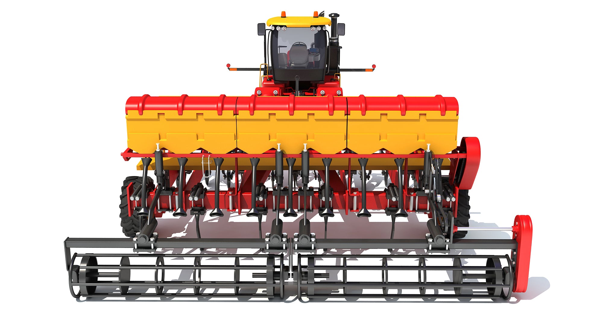 Tractor with Trailed Disc Harrow