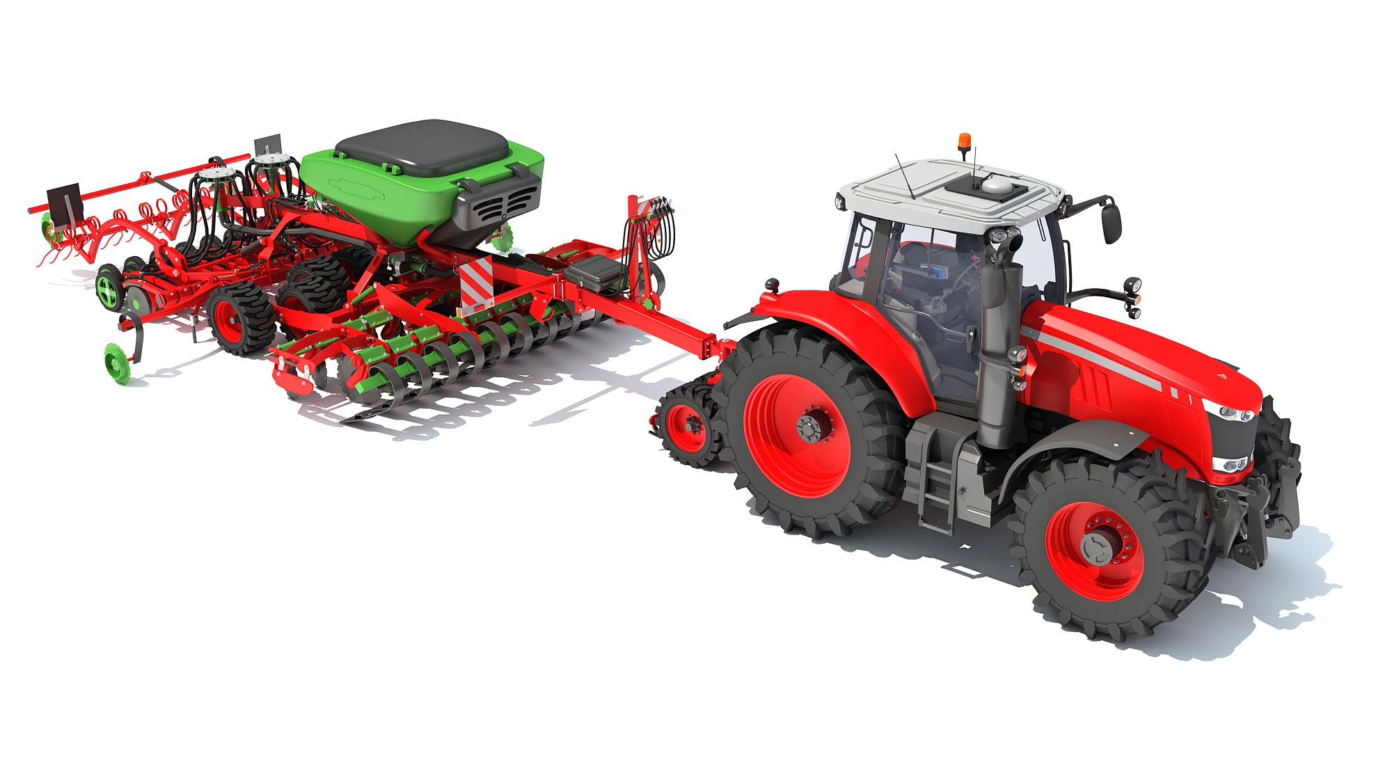 Tractor with Seed Drill