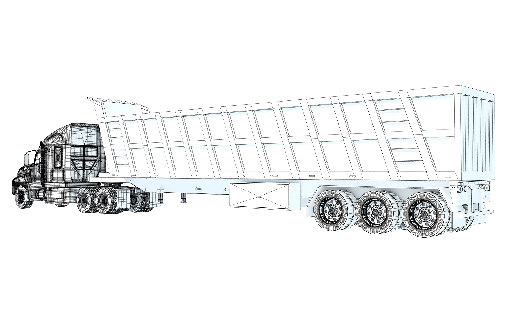 3D Models - Truck Tipper Trailer