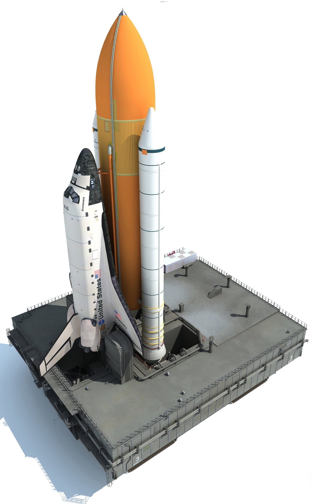 Launch Pad 3D Model Nasa