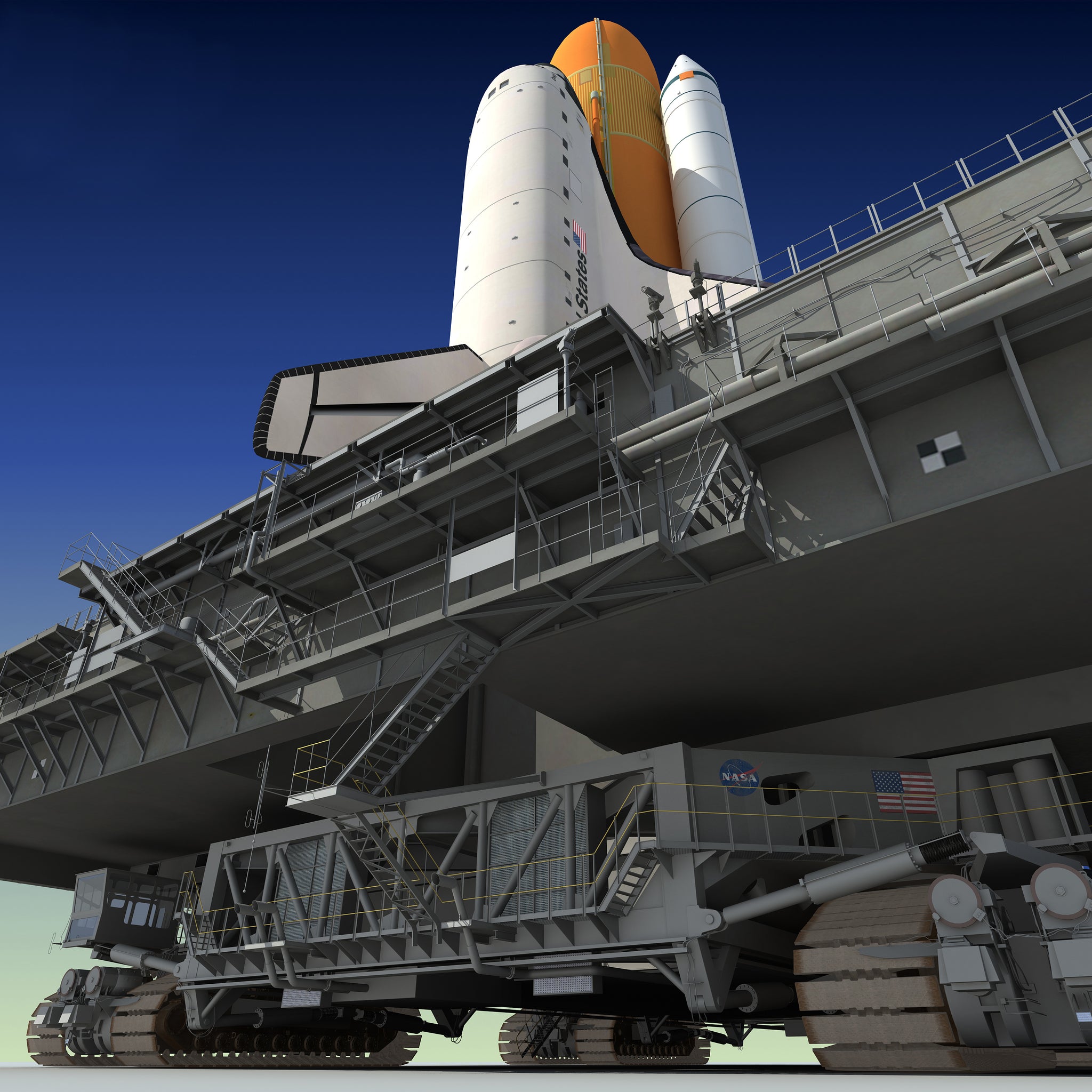 Launch Pad 3D Model Nasa