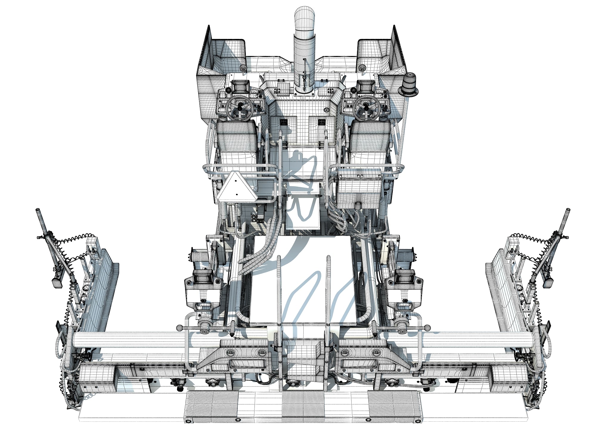 3D-Caterpillar-Asphalt-Paver-Model