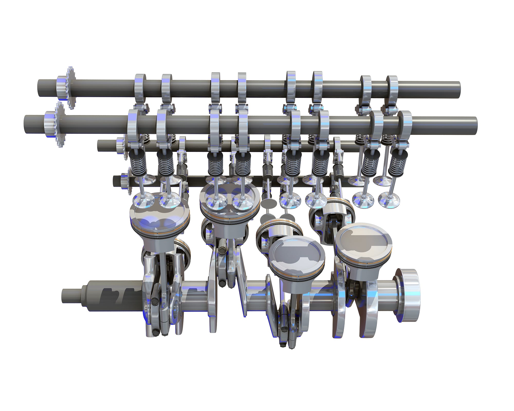 Cutaway V8 Engine