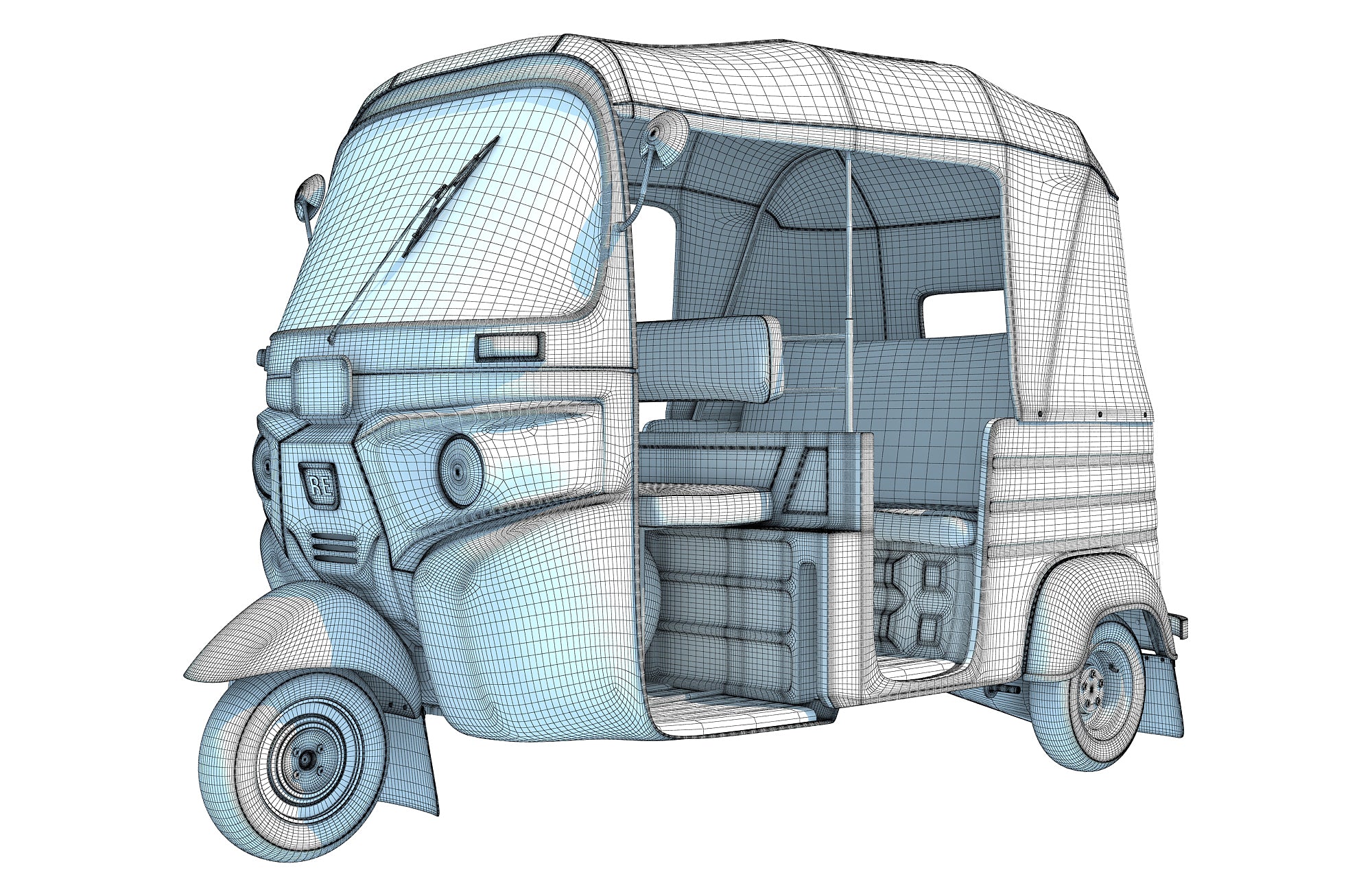 Rickshaw Bajaj 3D Models