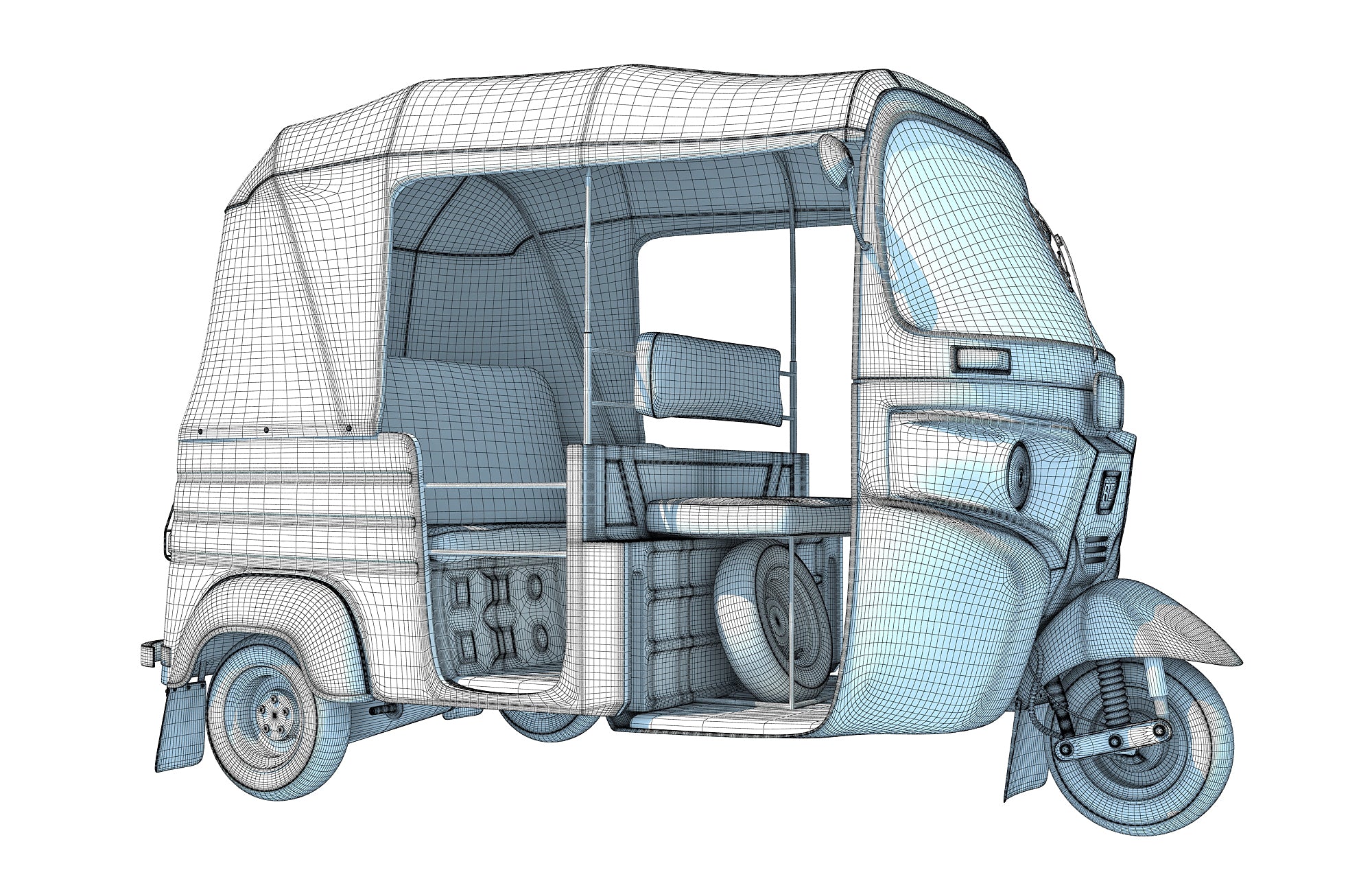 Rickshaw Bajaj 3D Models