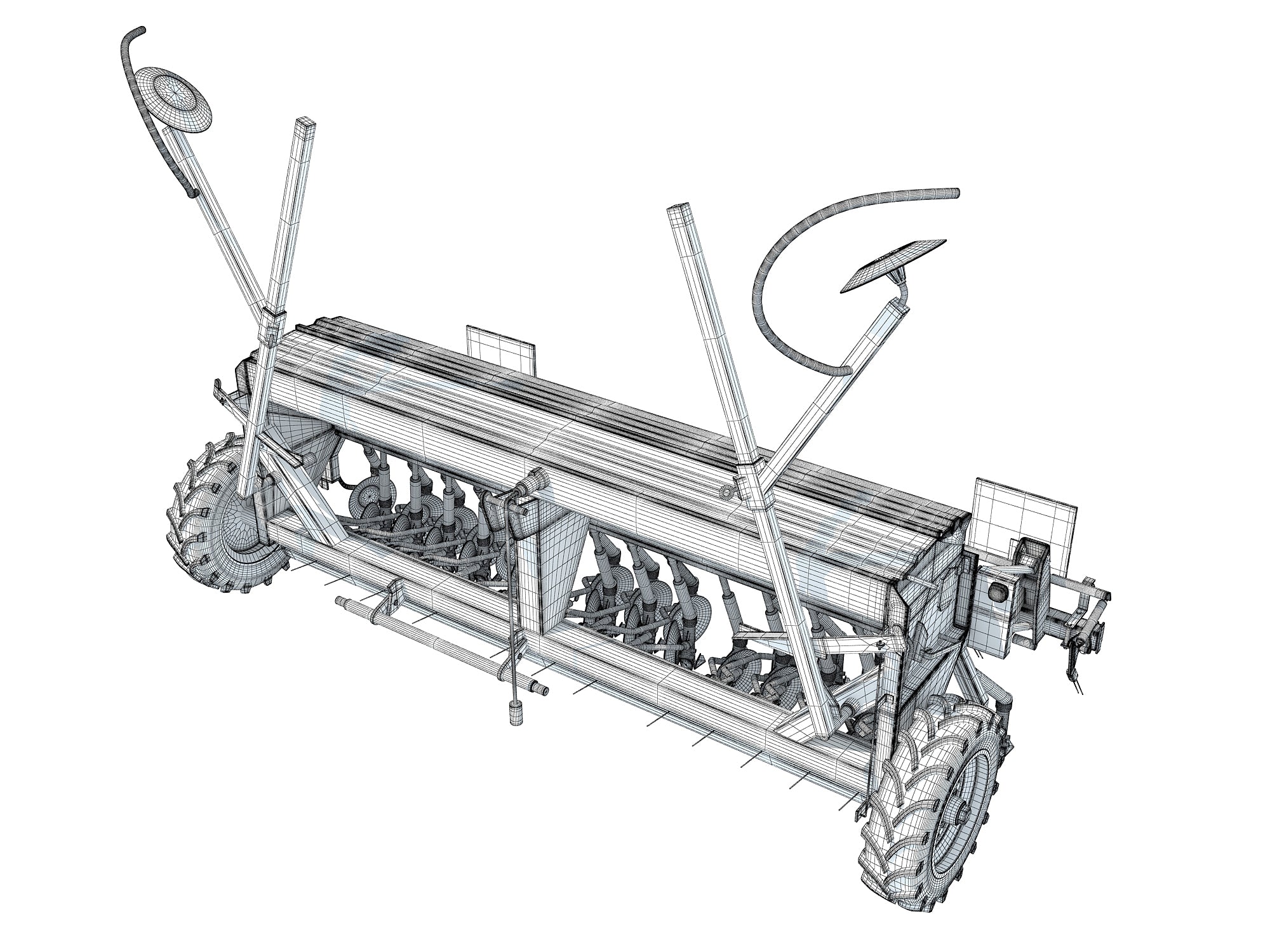 Seed Drill 3D Models