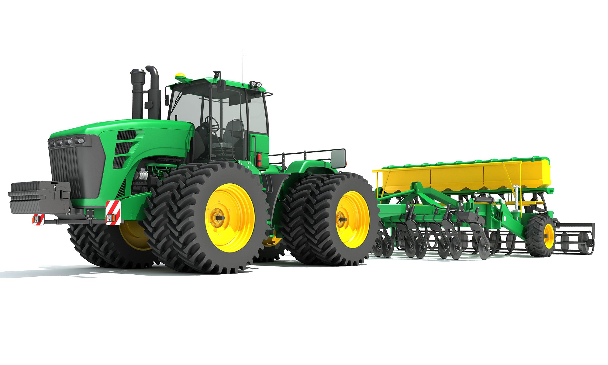 Tractor with Seed Drill