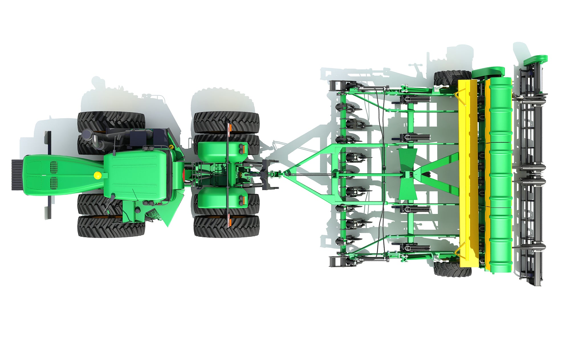 Tractor with Seed Drill
