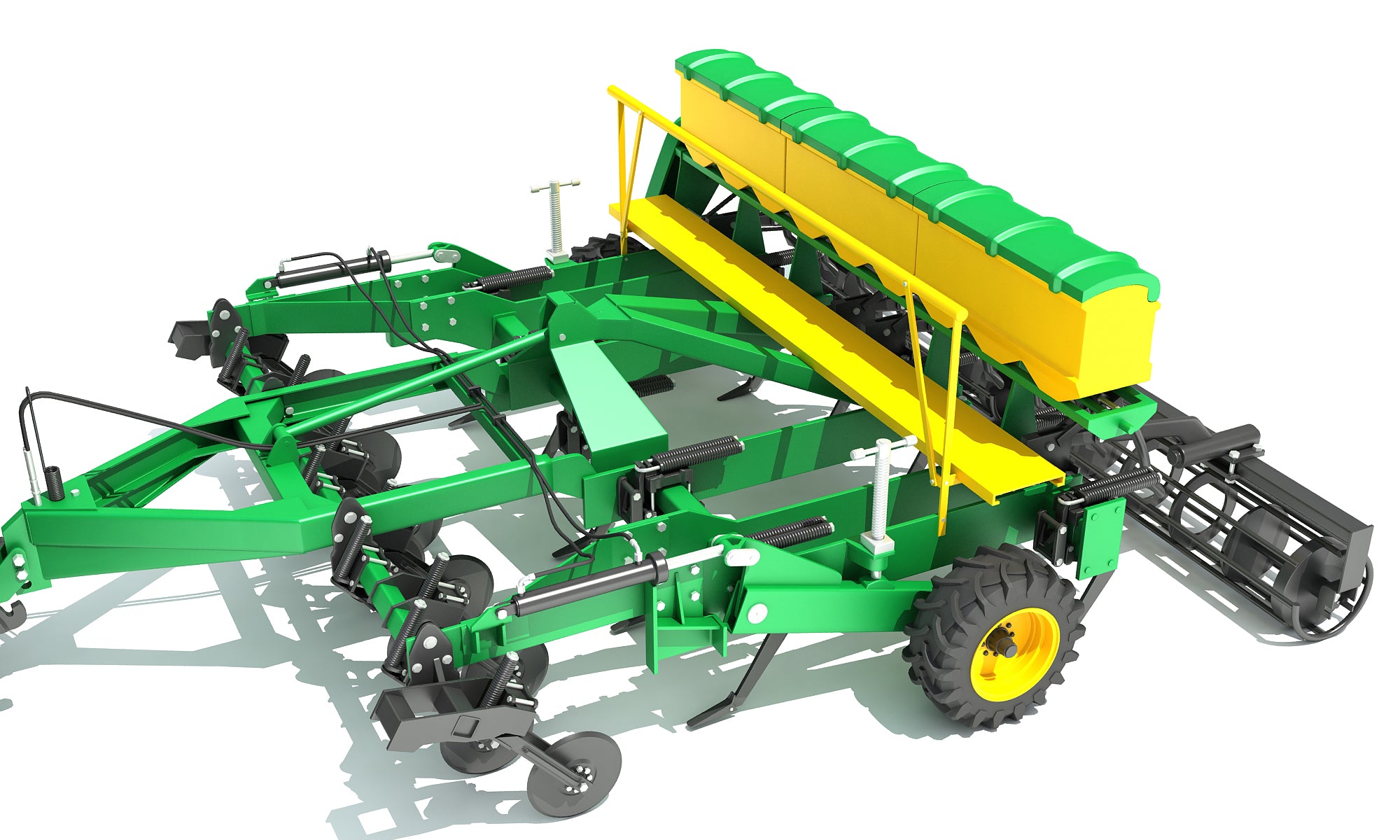 Tractor with Seed Drill