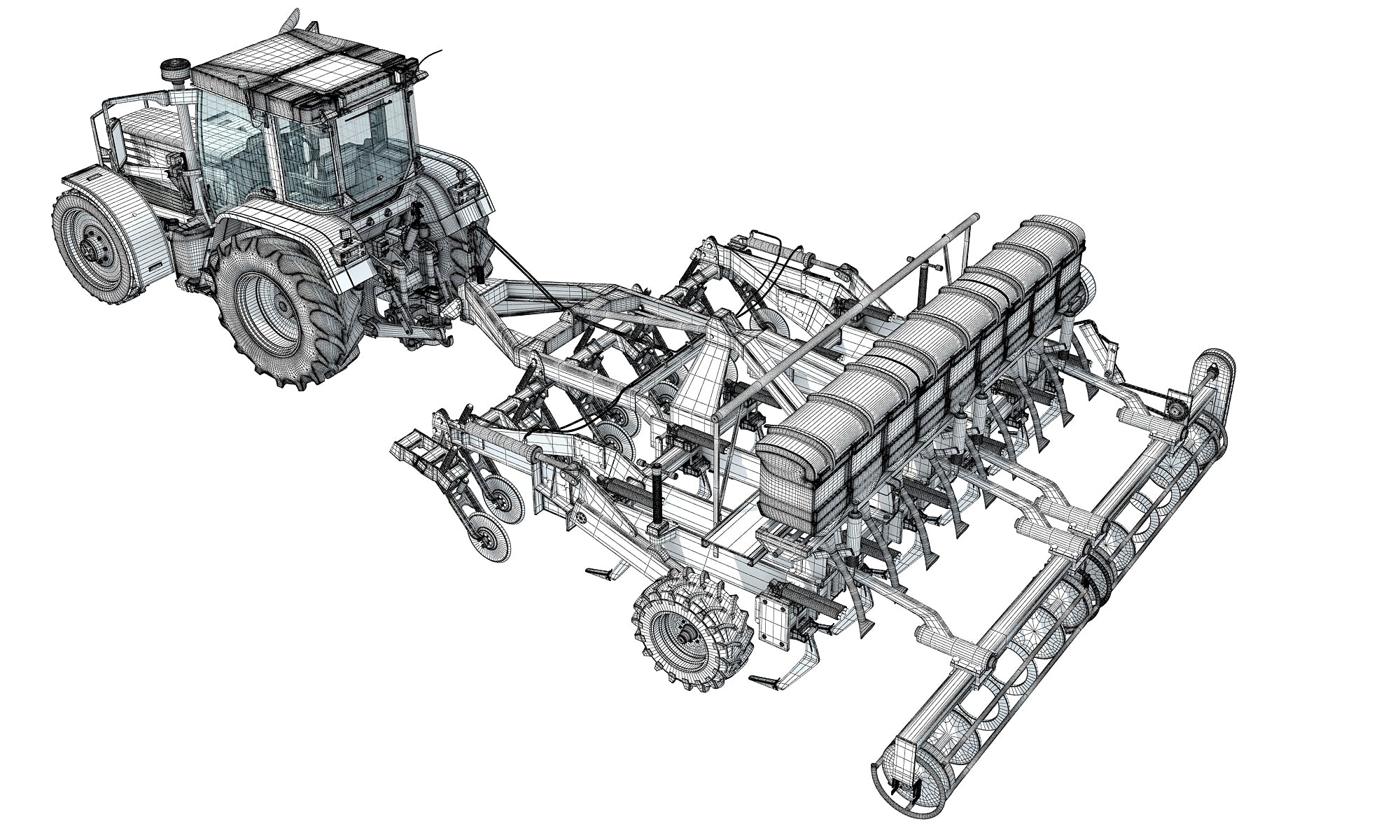 Seed Drill 3D Models