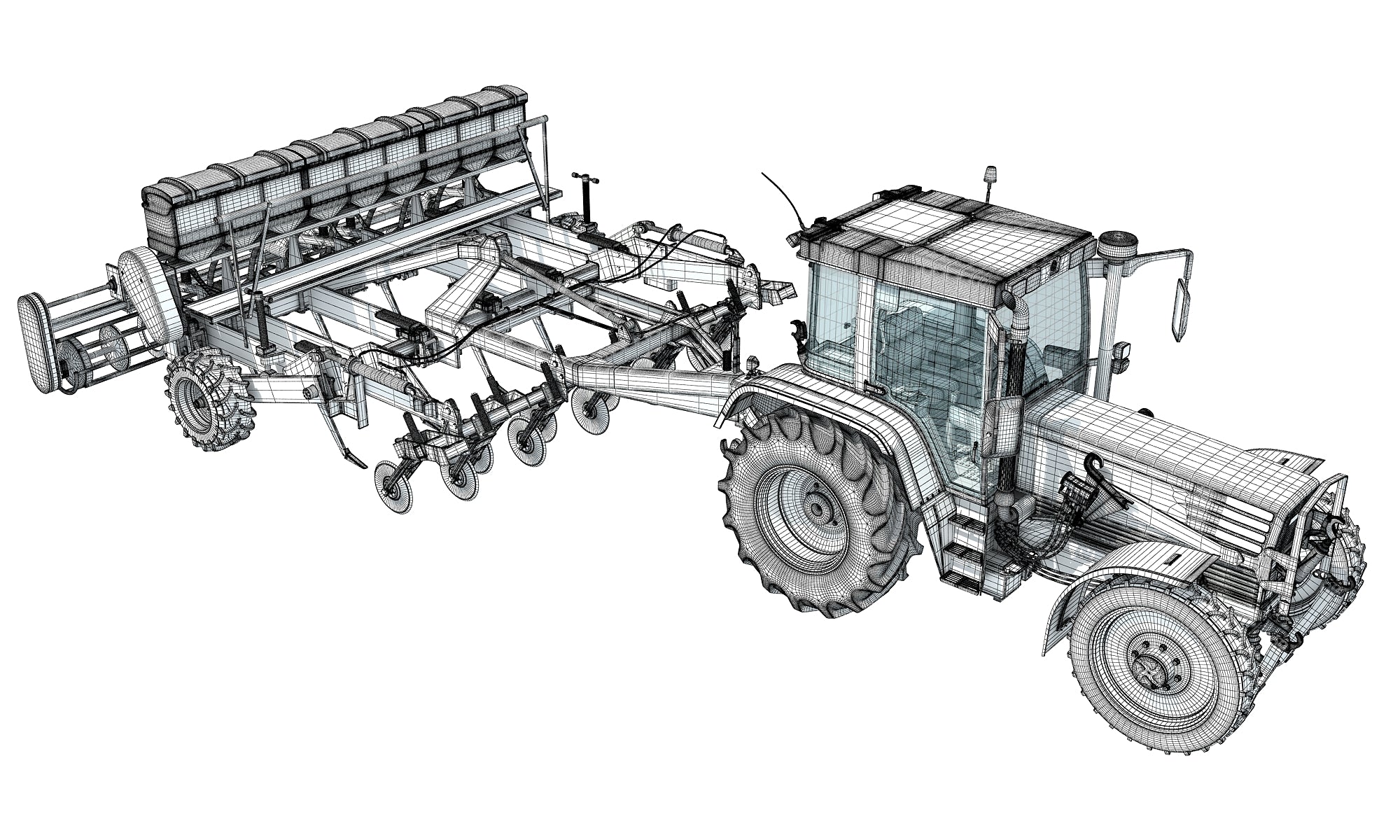 Seed Drill 3D Models