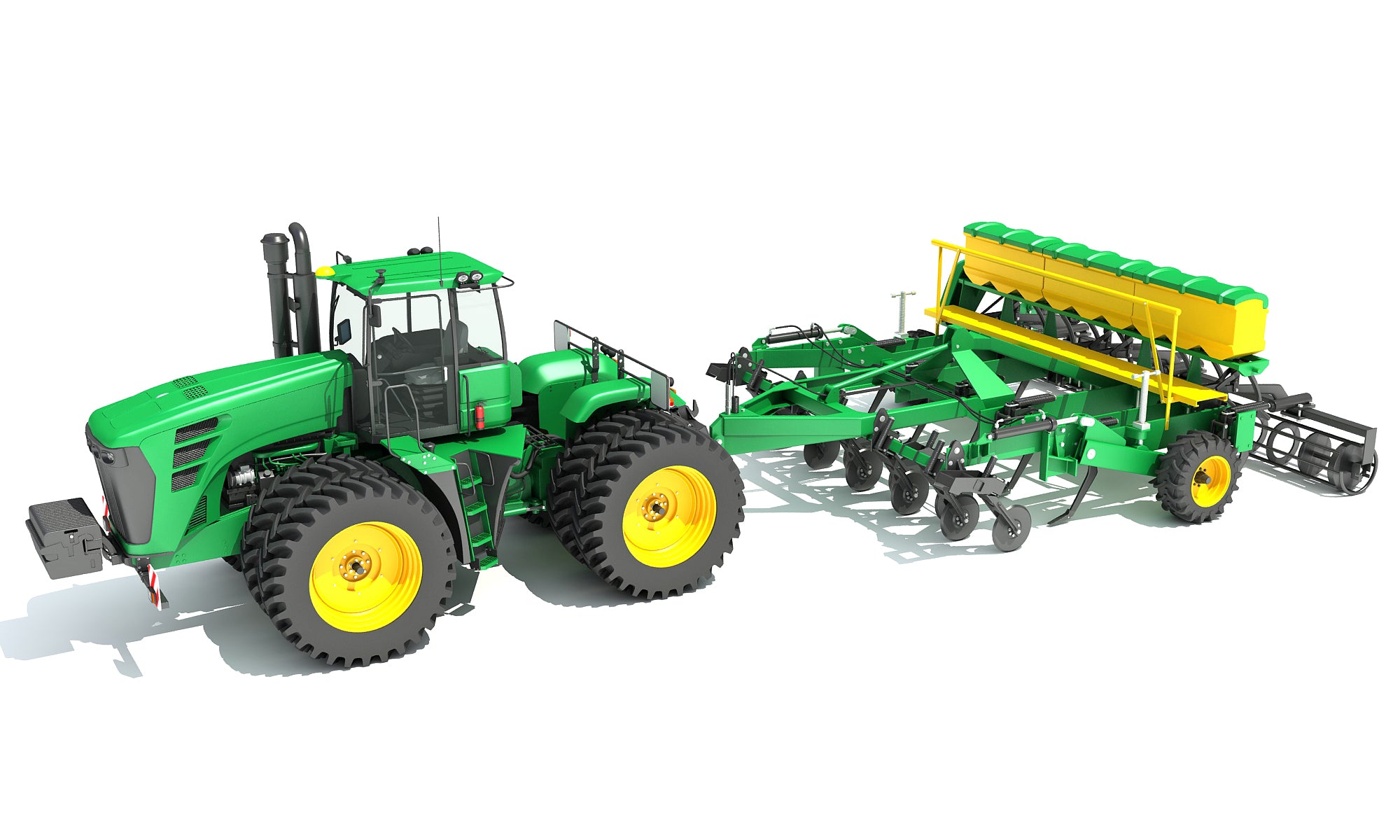 Tractor with Seed Drill