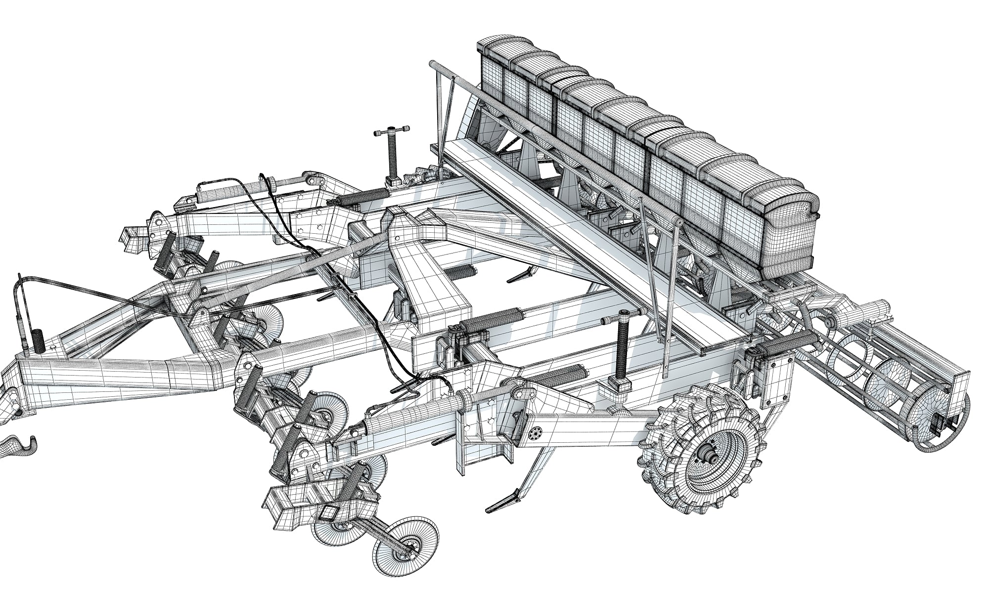 Seed Drill 3D Models