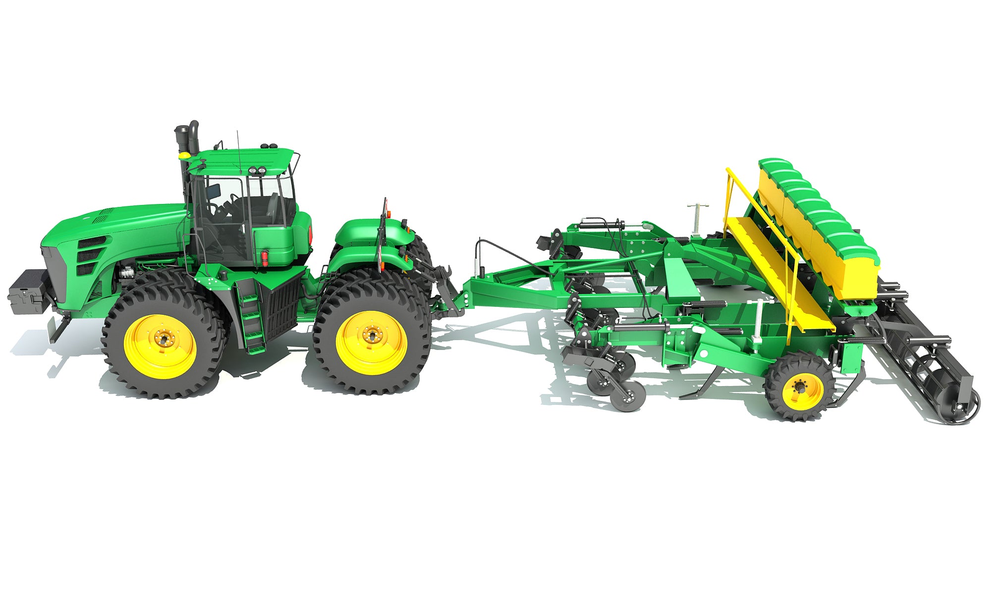 Tractor with Seed Drill
