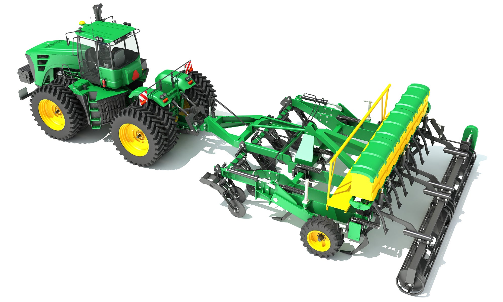 Tractor with Seed Drill