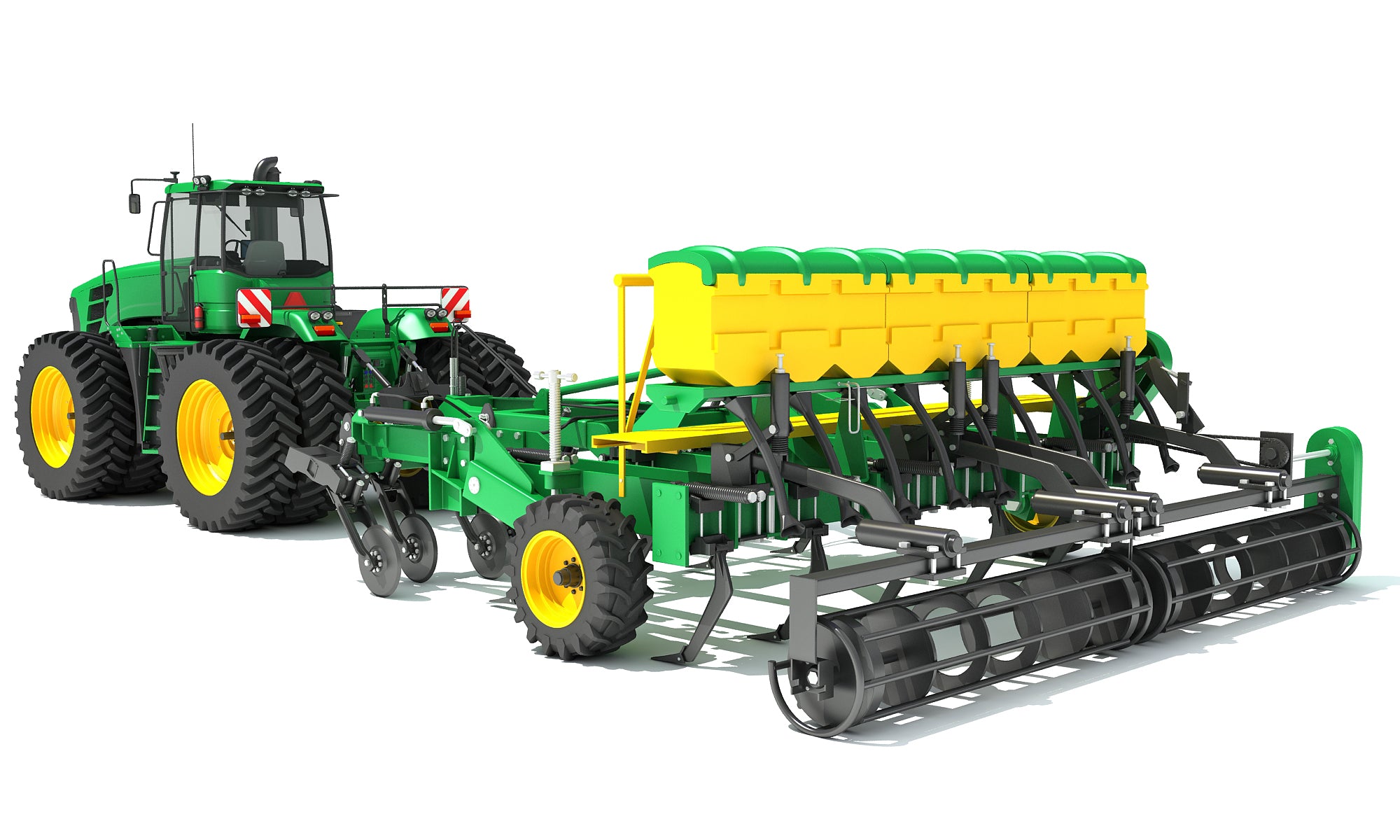 Tractor with Seed Drill