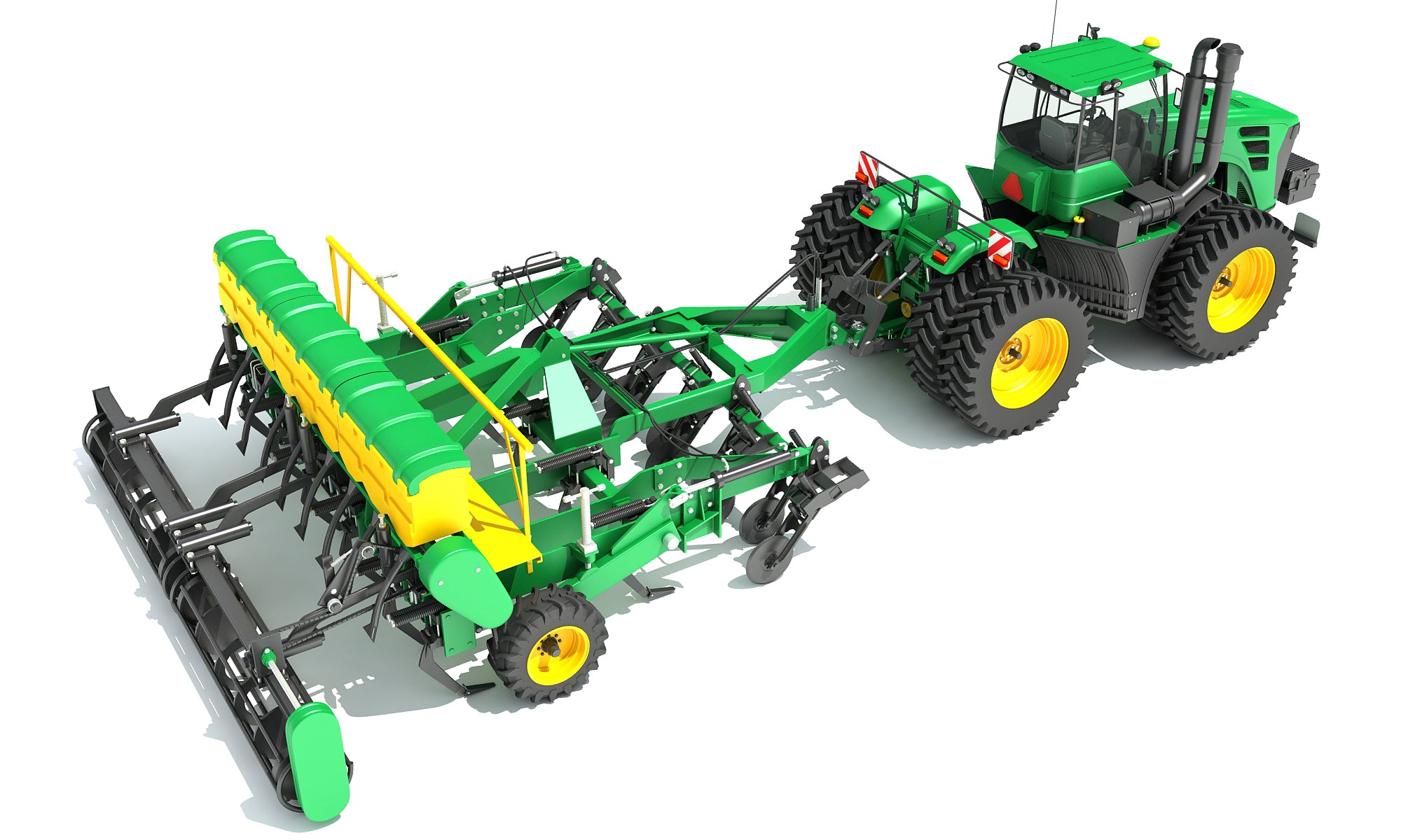 Tractor with Seed Drill