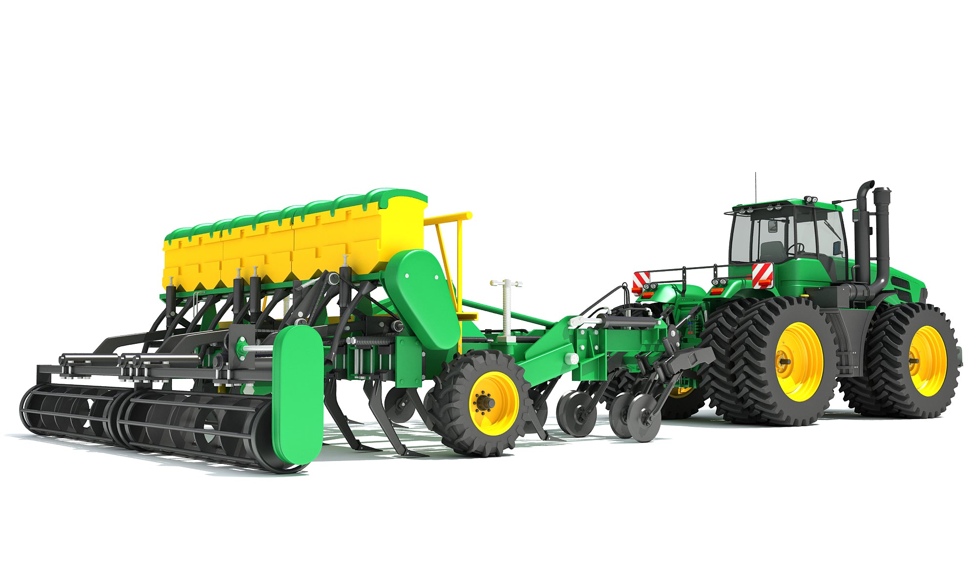 Tractor with Seed Drill