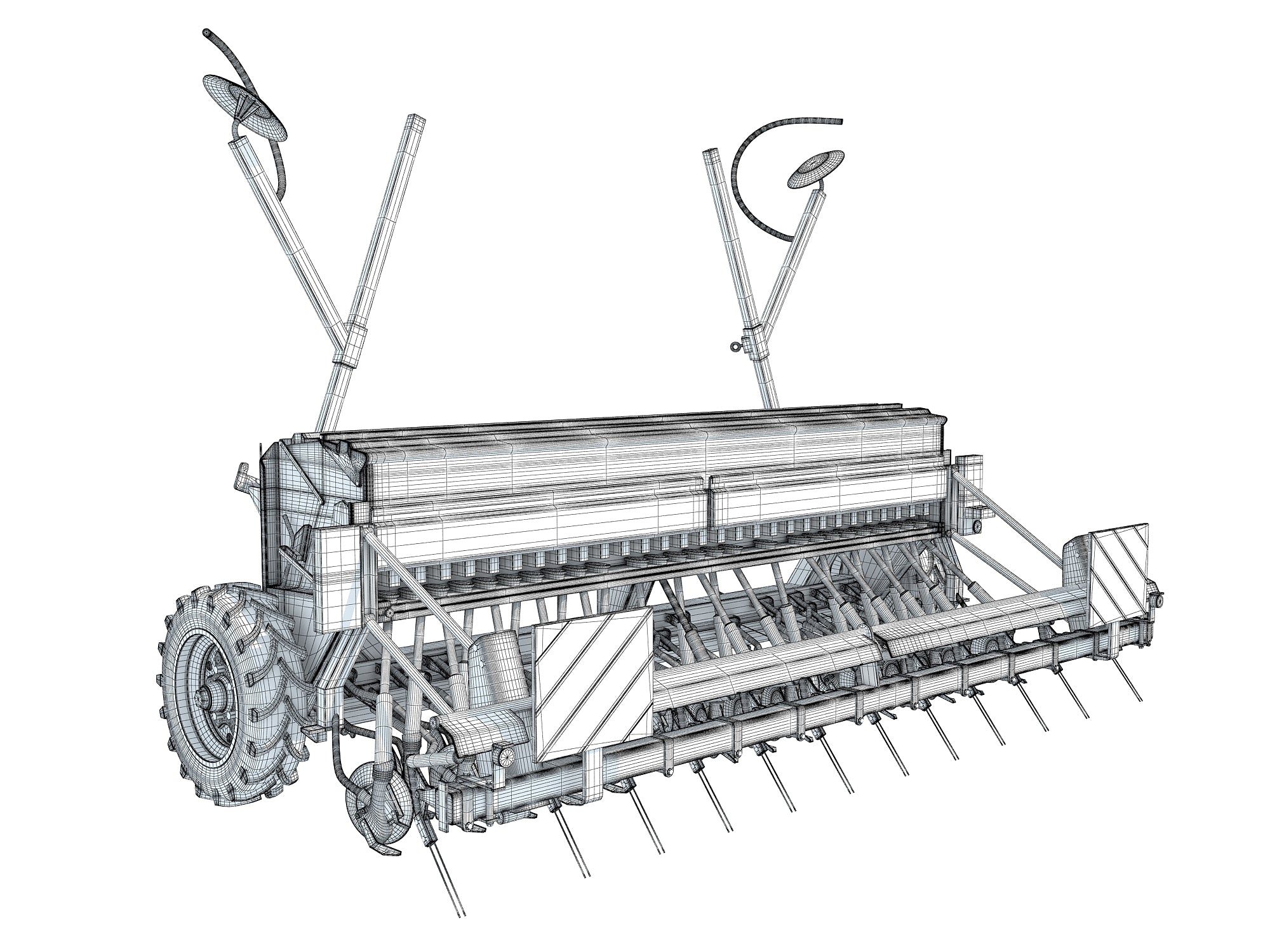 Seed Drill 3D Models