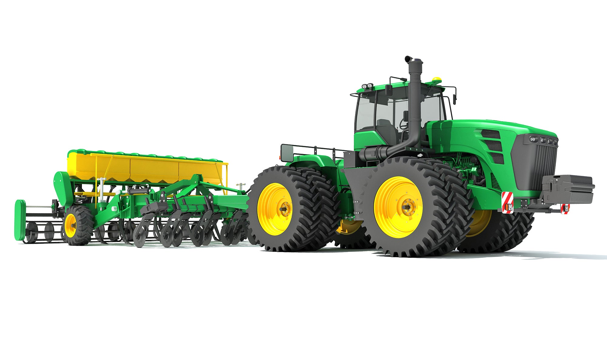 Tractor with Seed Drill