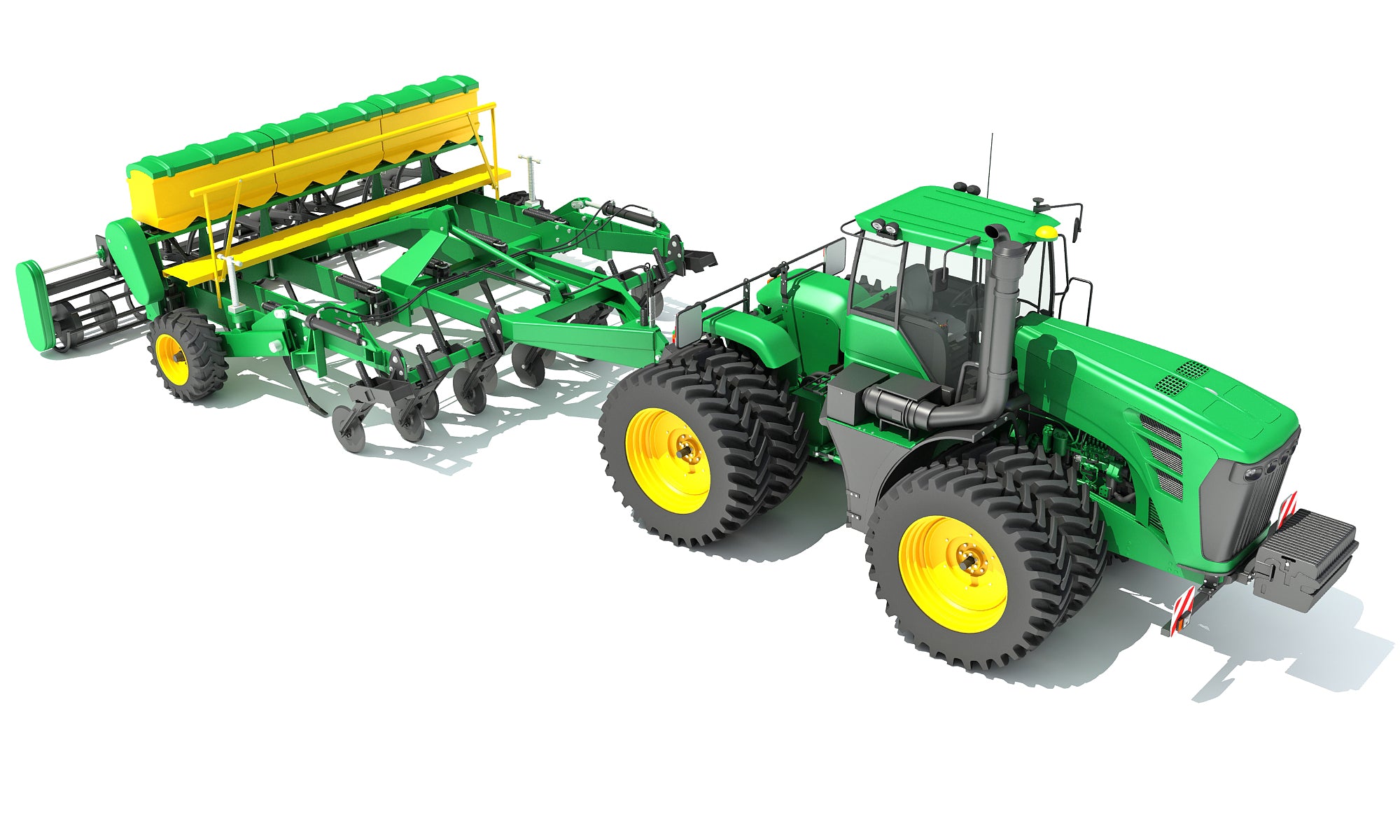 Tractor with Seed Drill