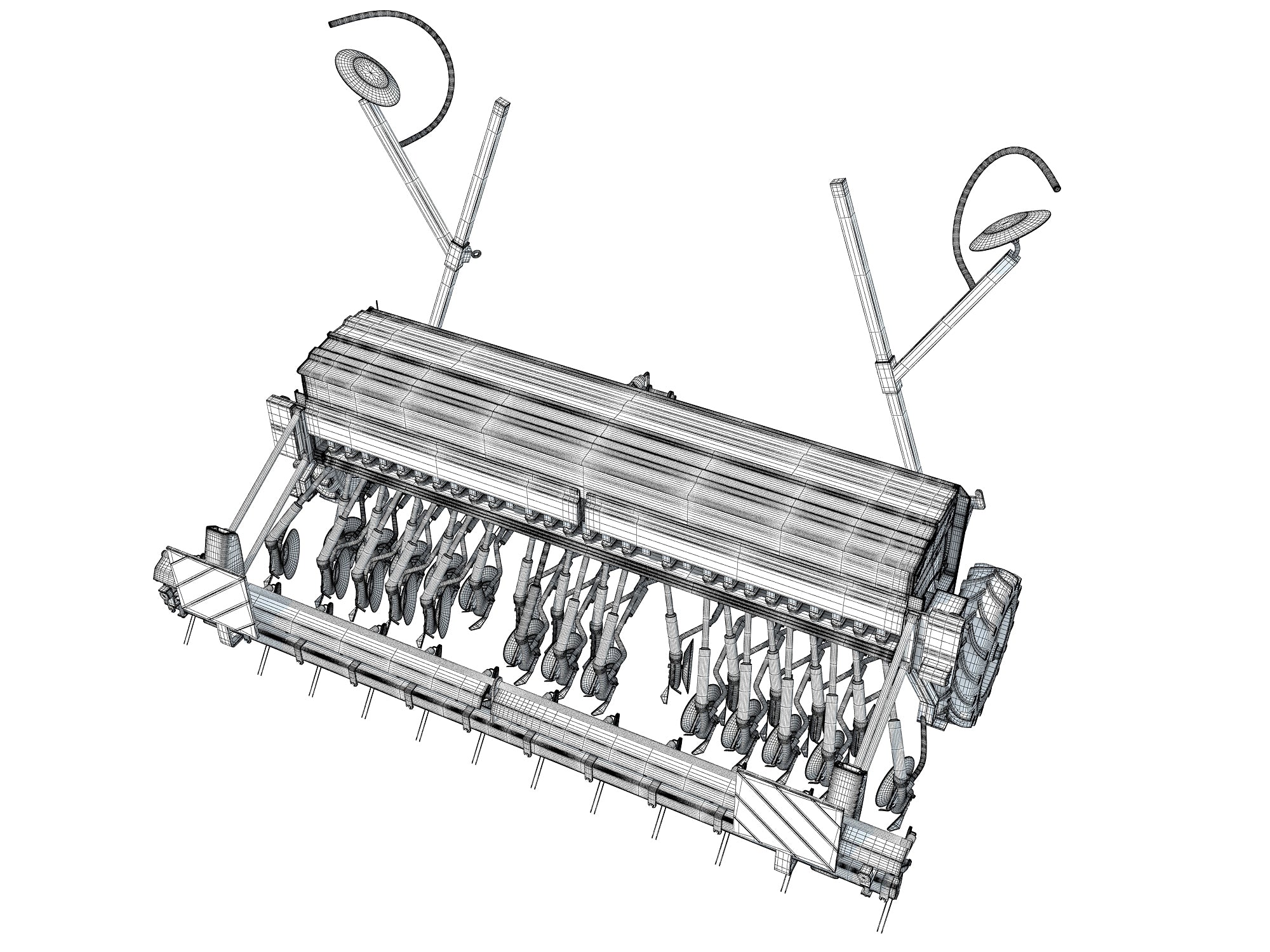 Seed Drill 3D Models