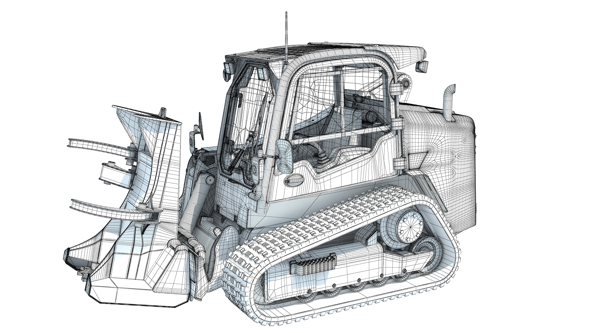 3D Skid Steer Tree Cutter