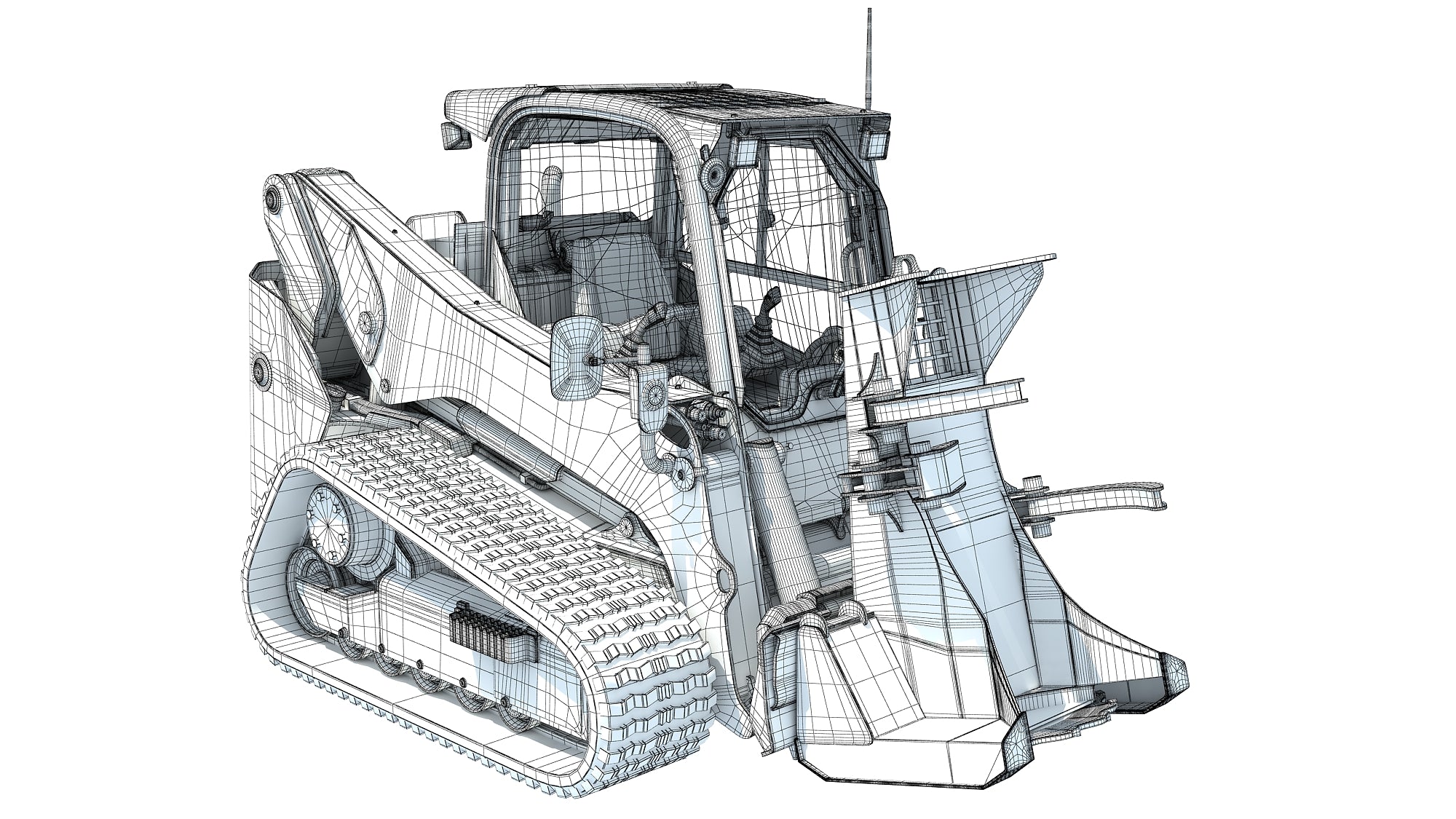 3D Skid Steer Tree Cutter