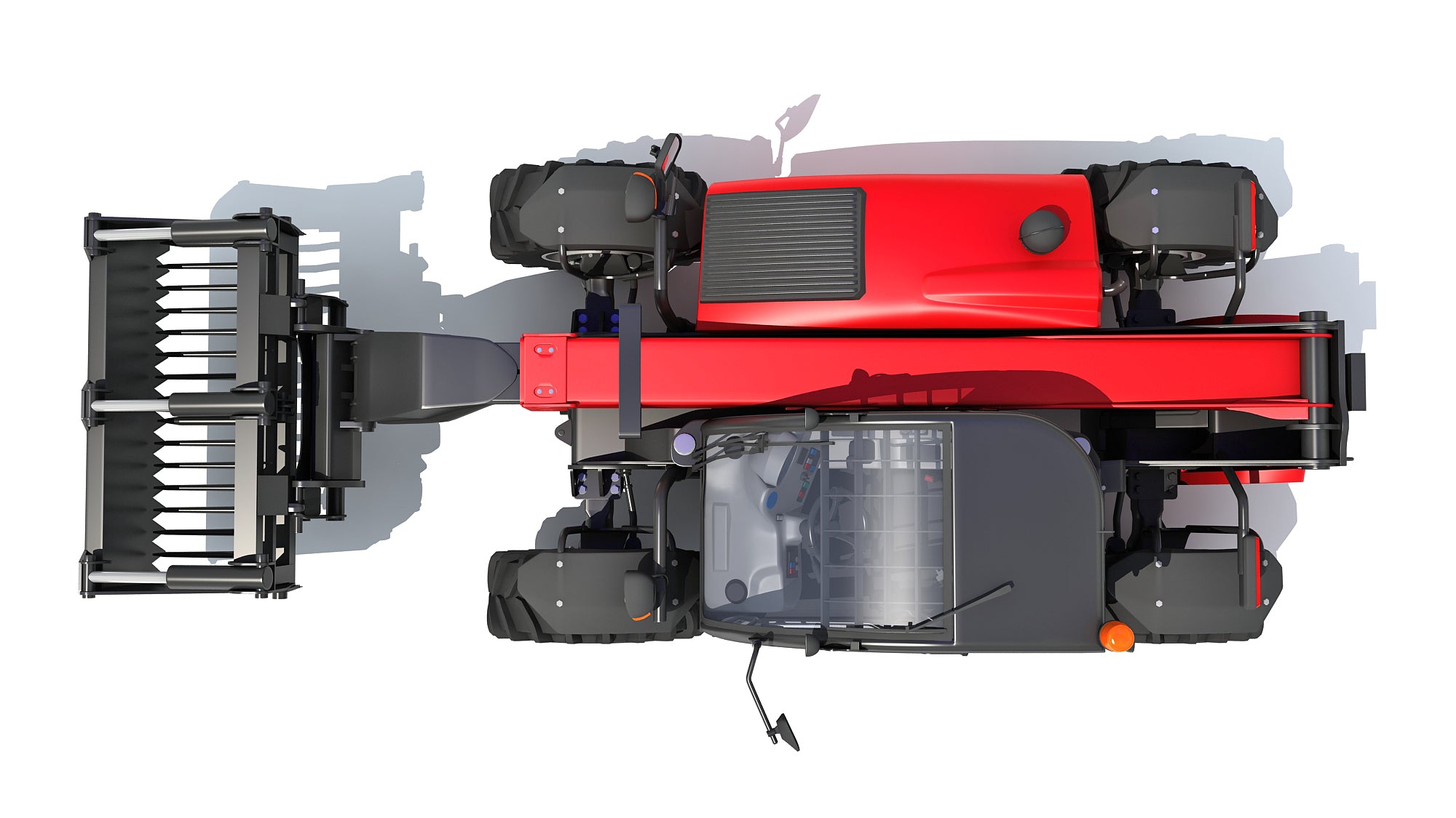 Forklift Bucket Telehandler 3D model