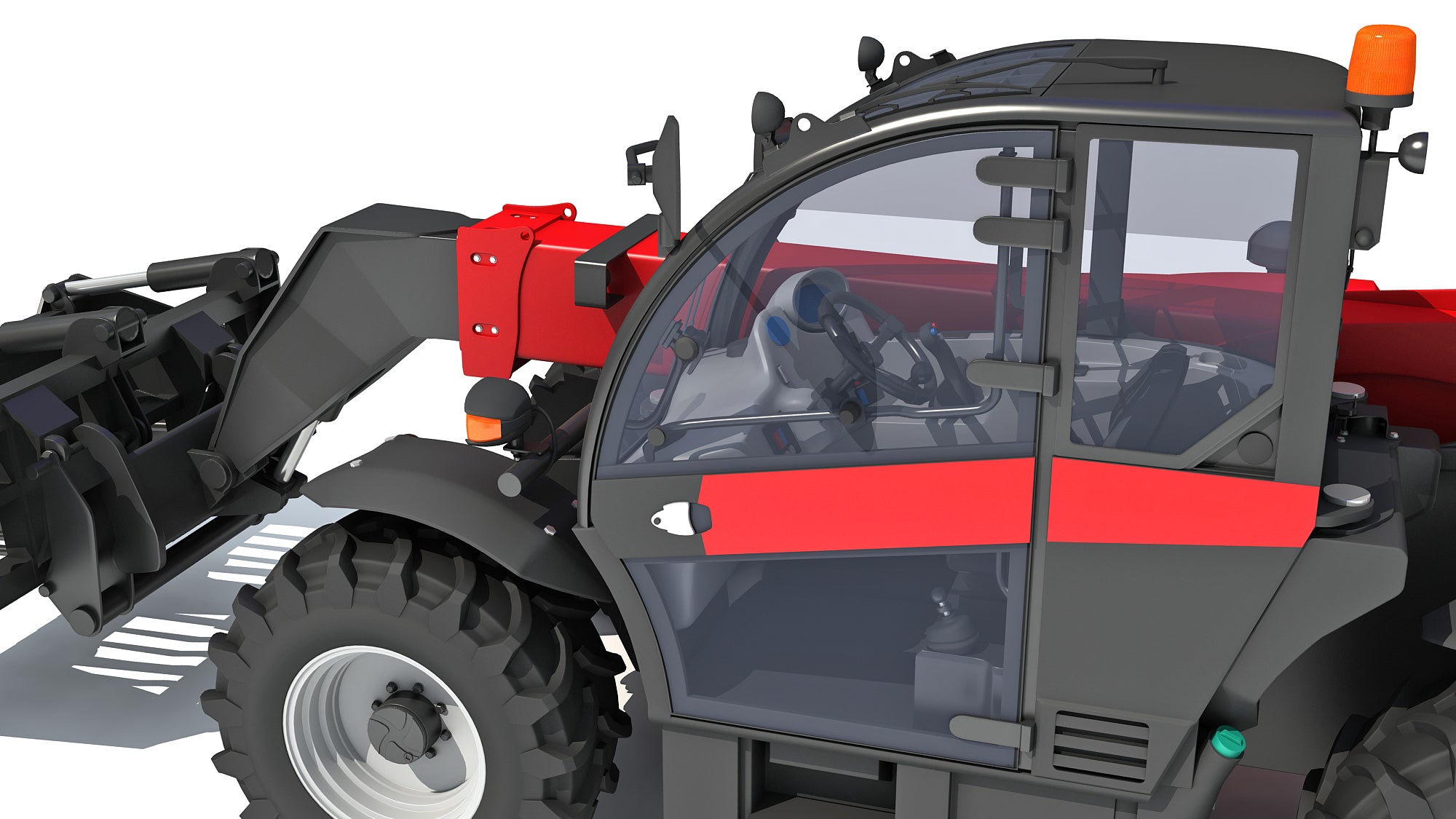 Forklift Bucket Telehandler 3D model