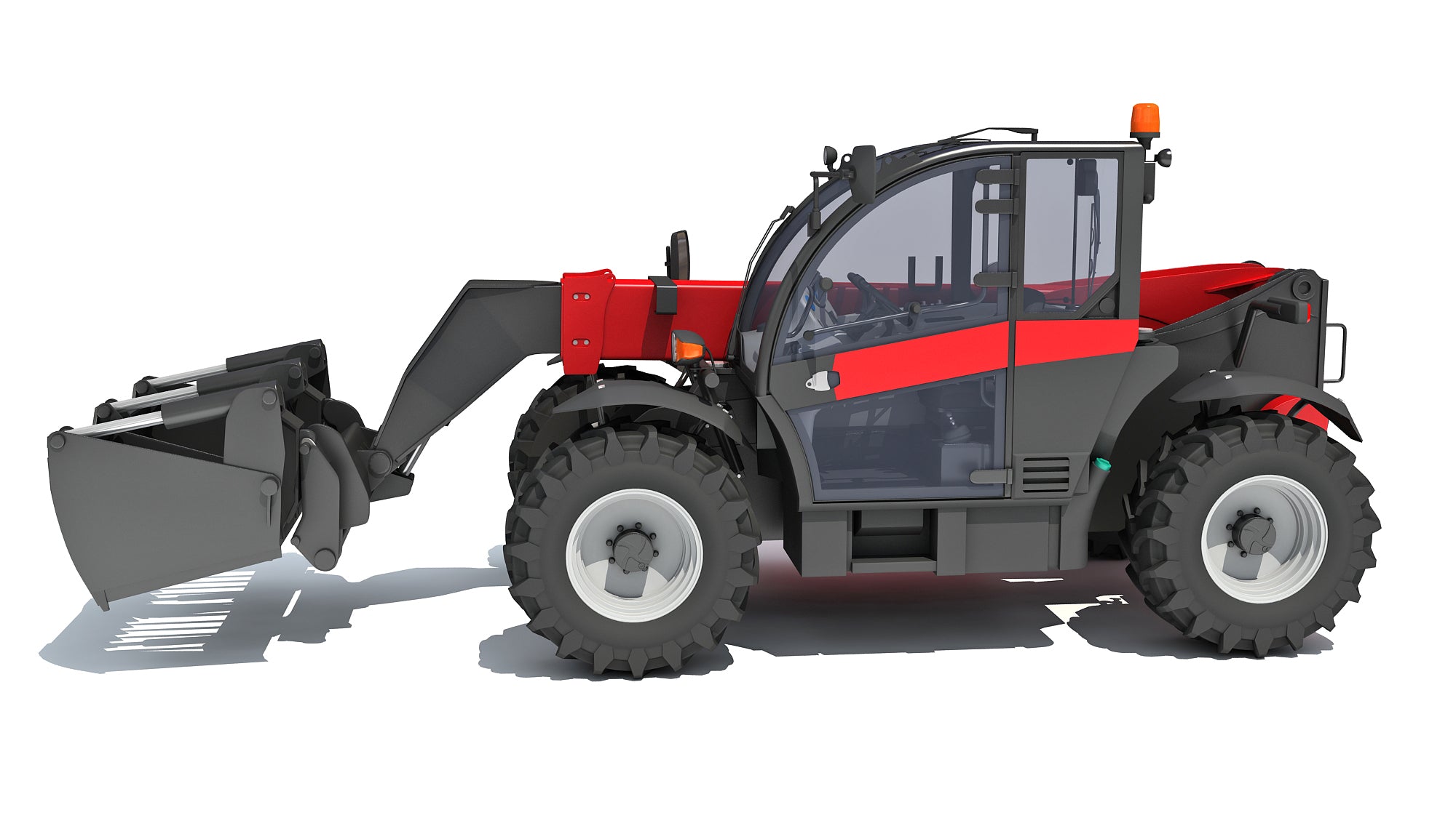 Forklift Bucket Telehandler 3D model