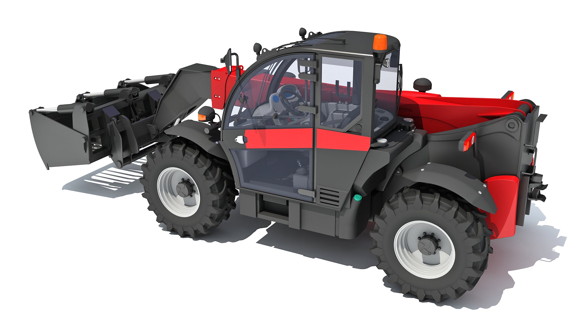 Forklift Bucket Telehandler 3D model