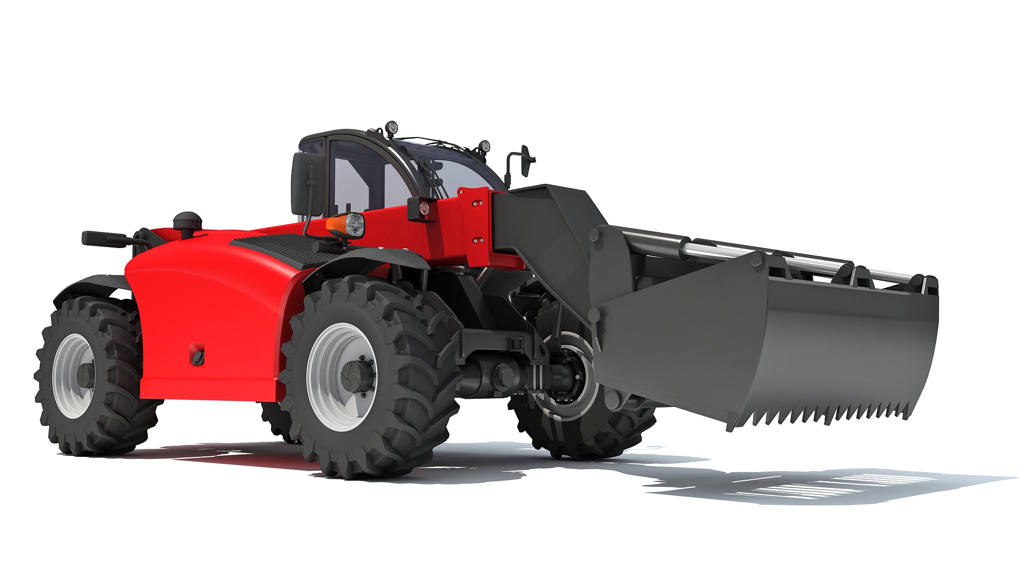 Forklift Bucket Telehandler 3D model
