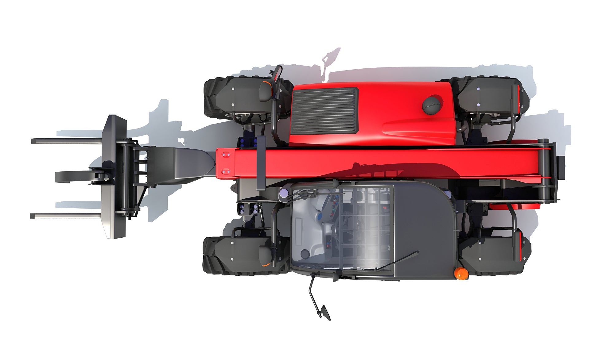Telehandler Forklift 3D