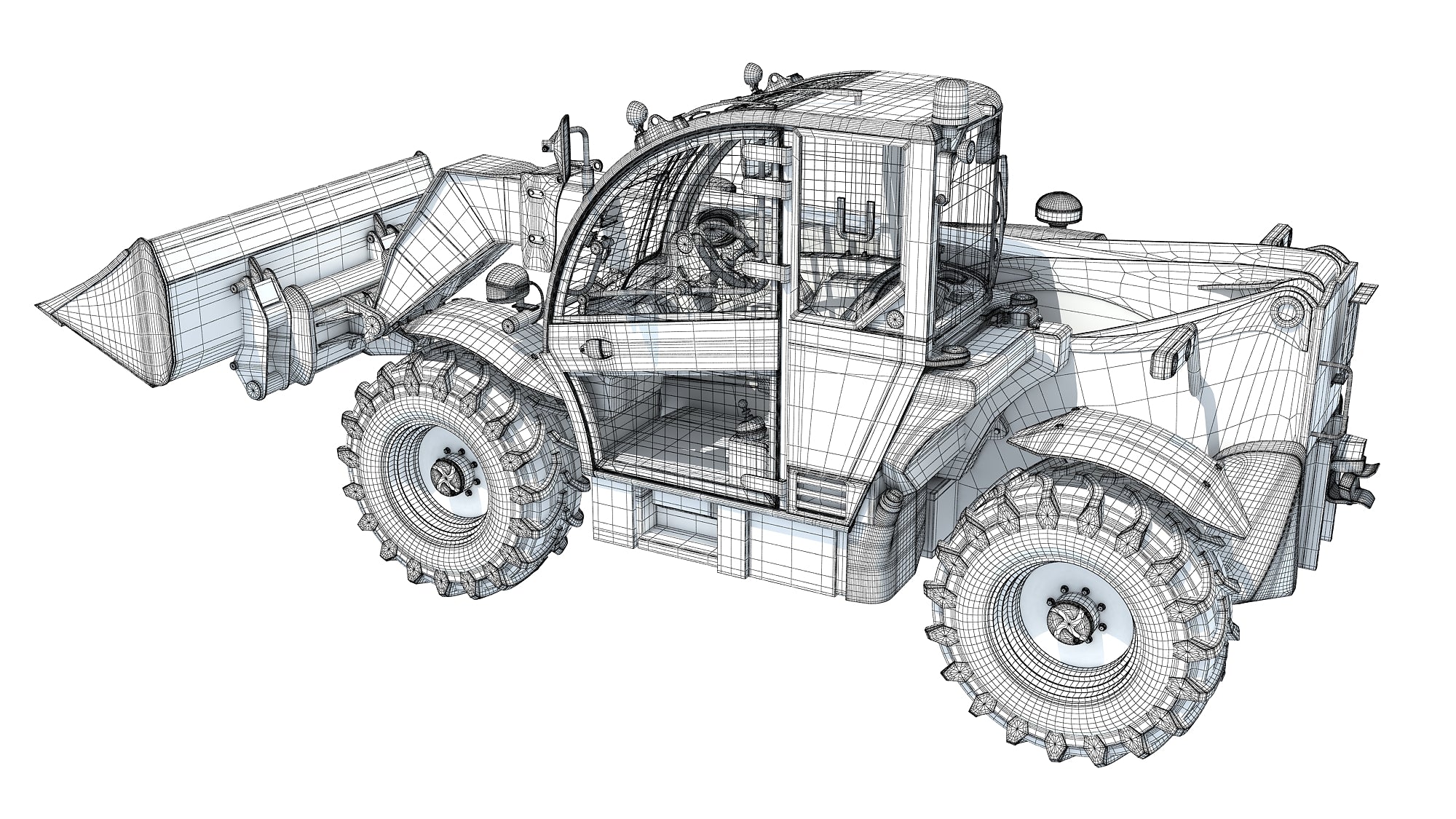 Telehandler Scoop Bucket 3D model