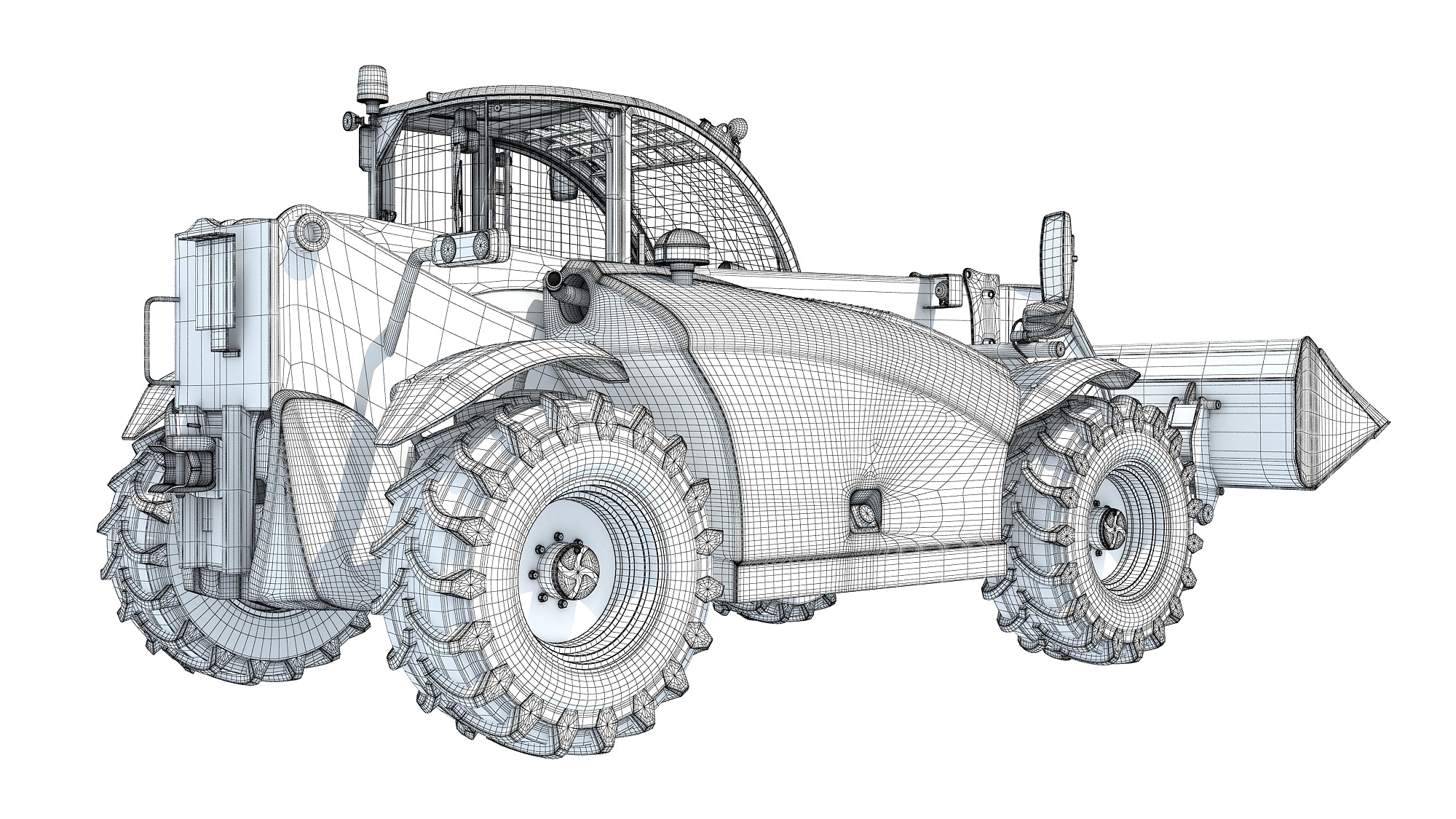 Telehandler Scoop Bucket 3D model