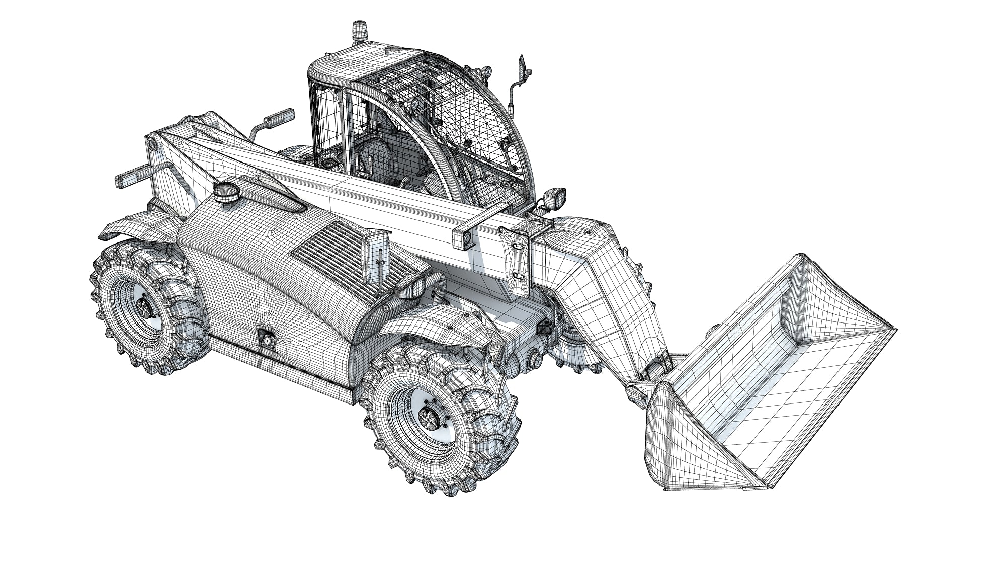 Telehandler Scoop Bucket 3D model