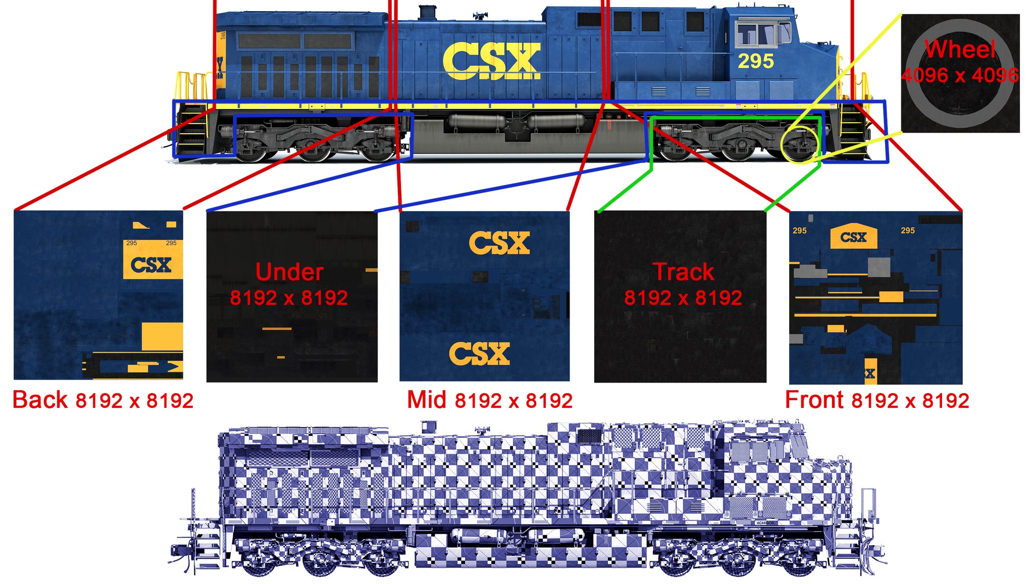 Diesel Locomotive CSX