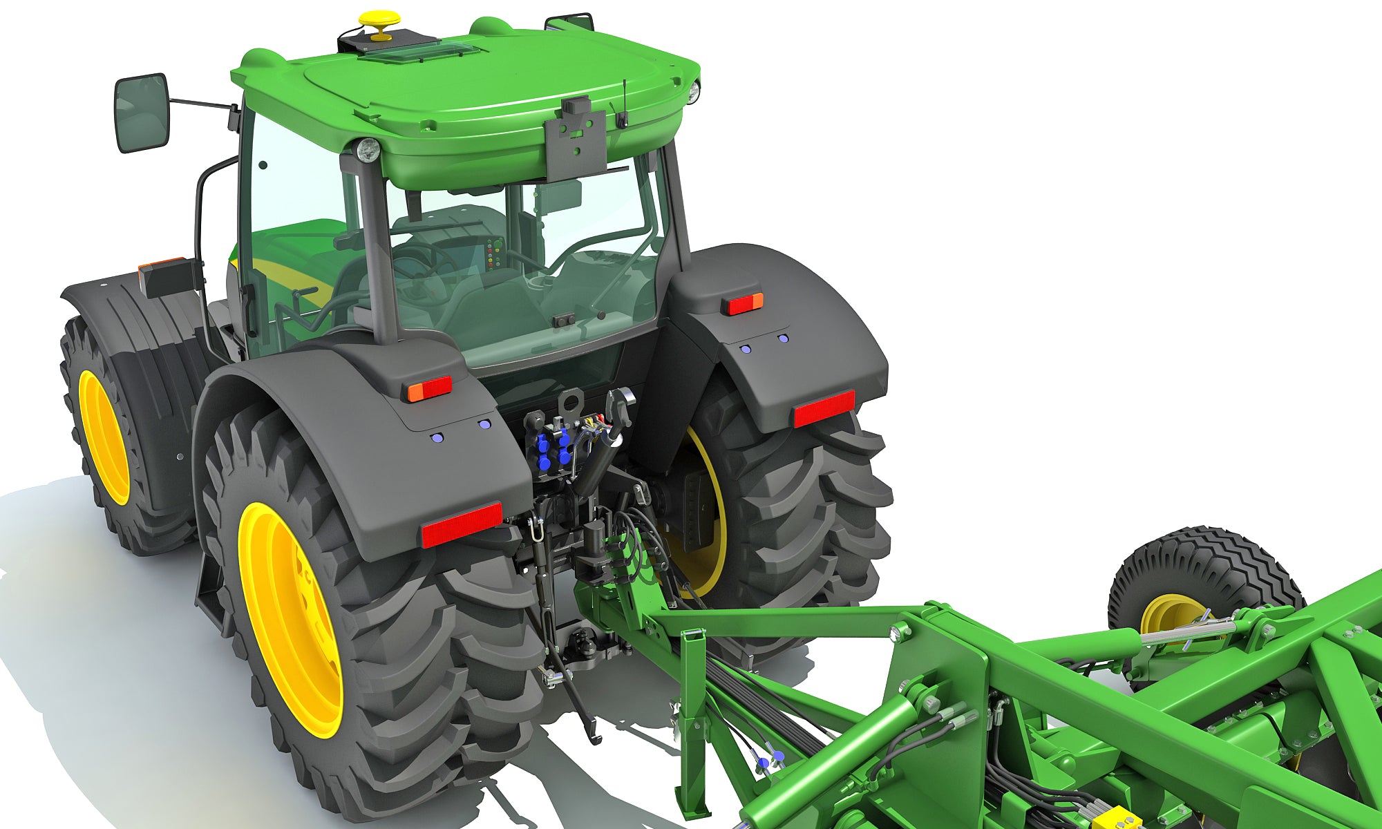 3D Tractor with Seed Drill
