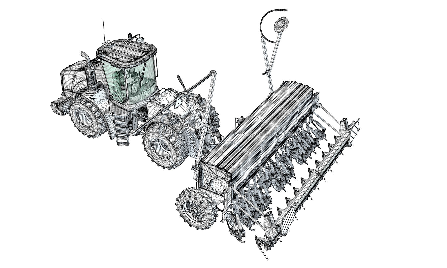 Seed Drill 3D Models