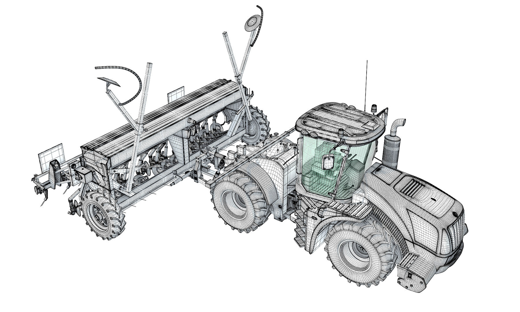 Seed Drill 3D Models