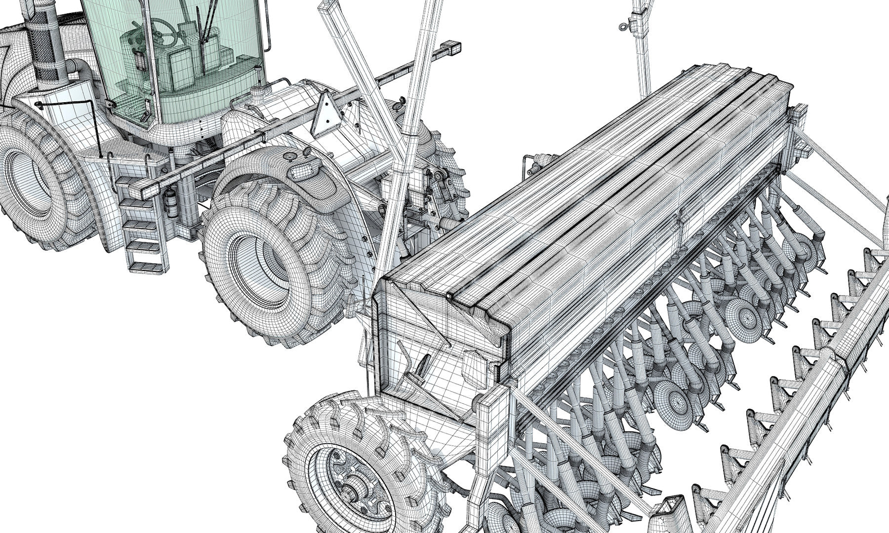 Seed Drill 3D Models