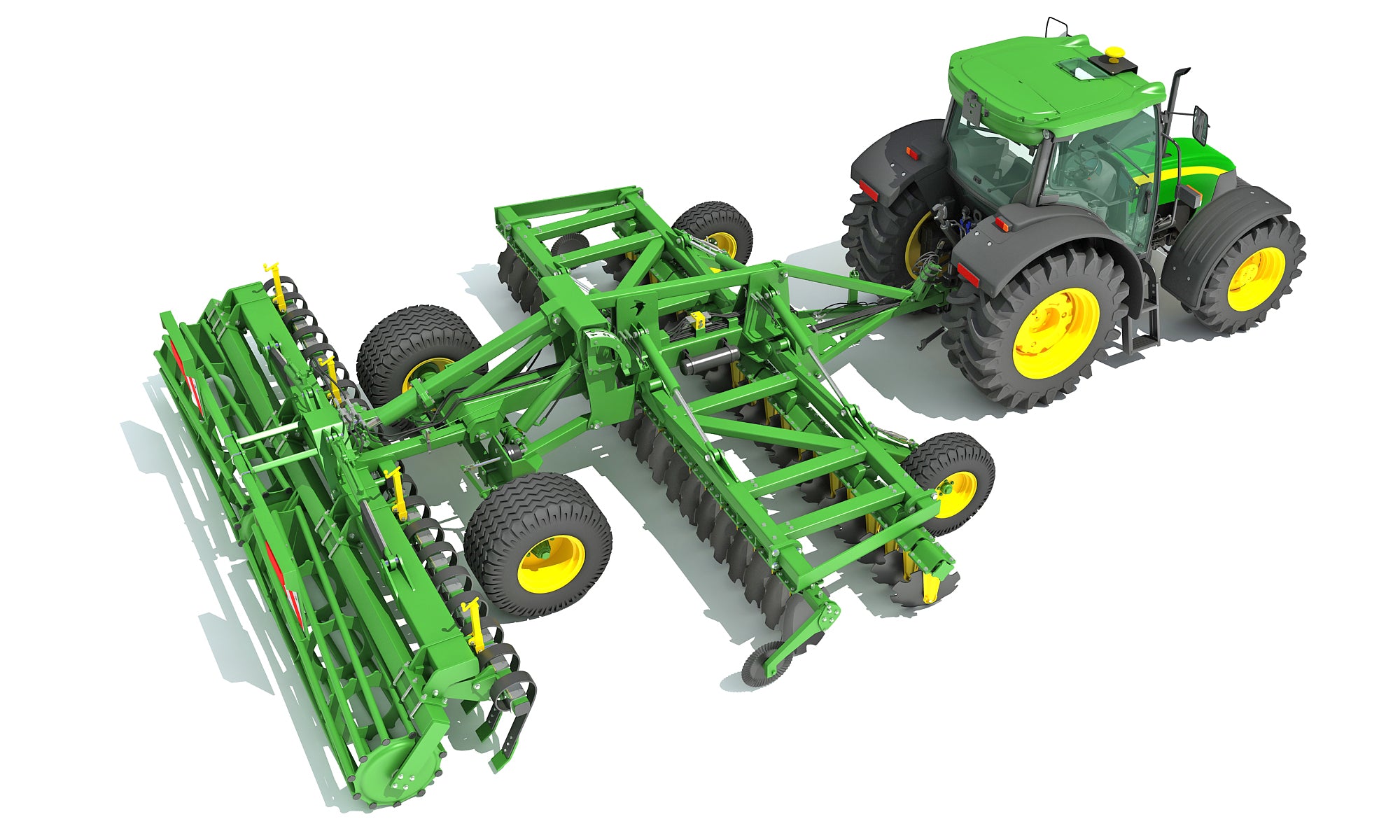 3D Tractor with Seed Drill