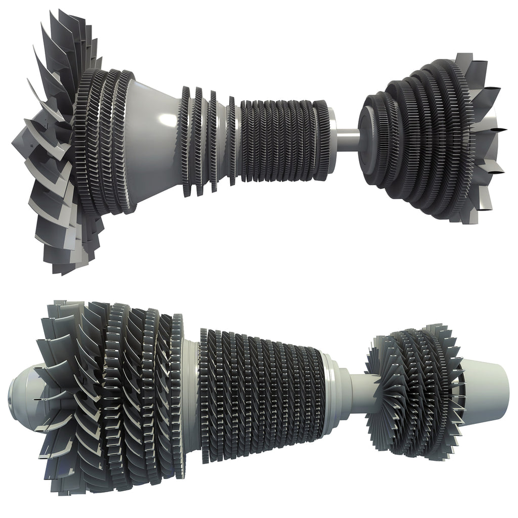 3D Turbines Collection Model