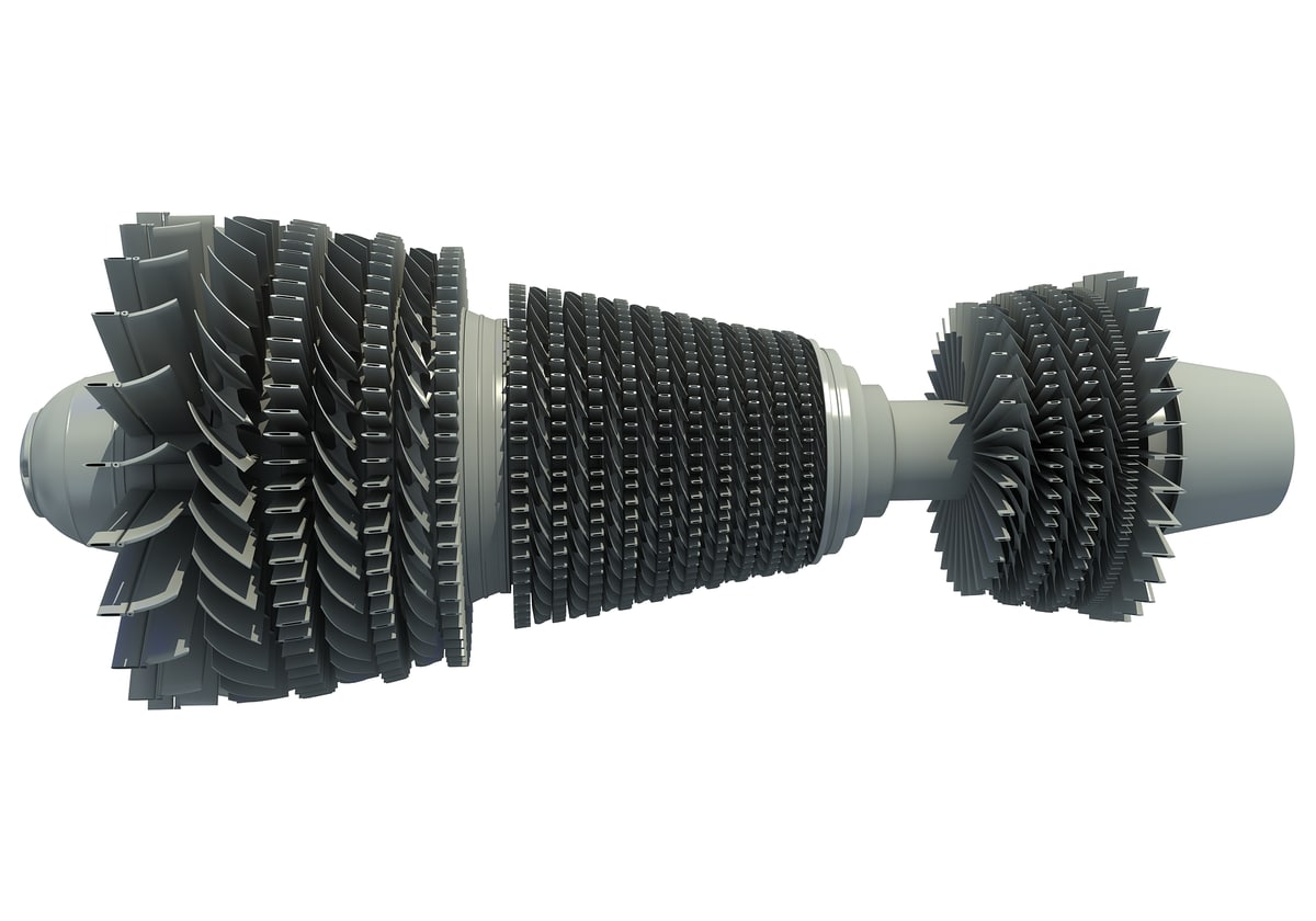 3D Turbines Collection Model
